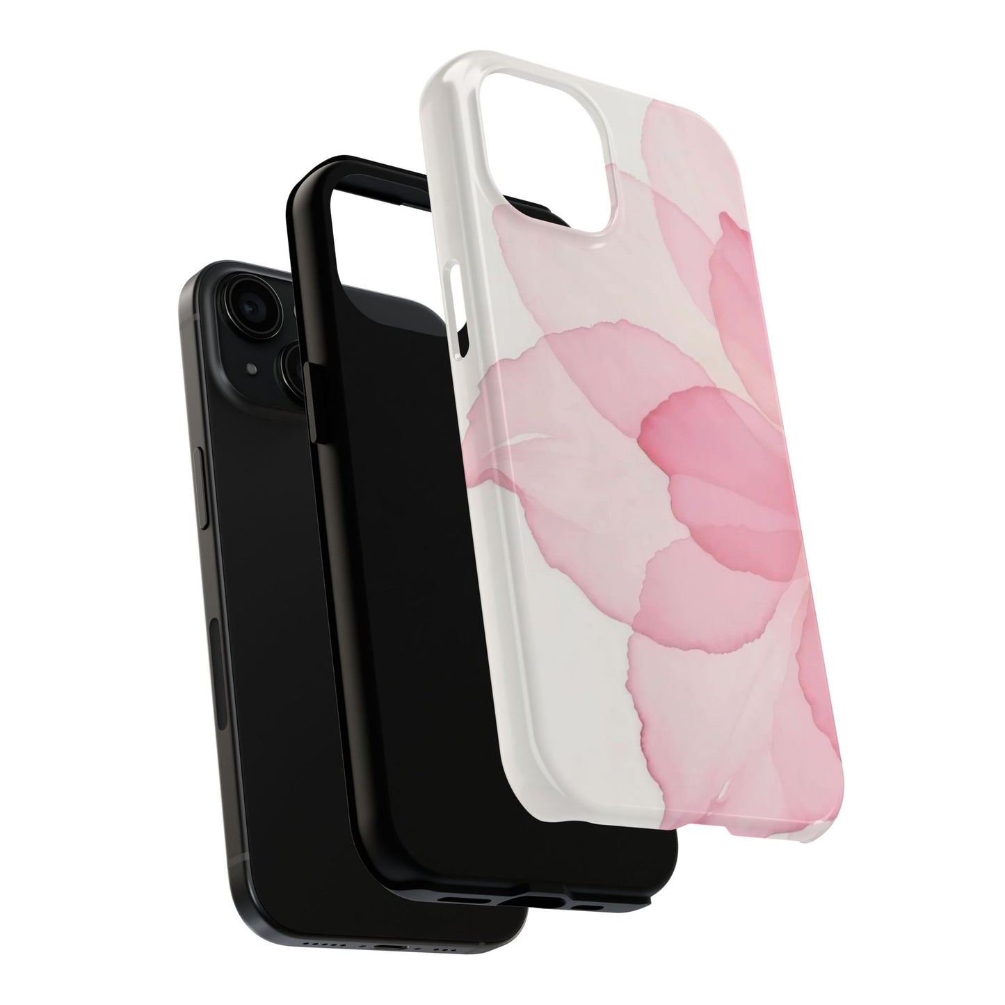 Floral Tough Phone Cases, Durable Phone Cover, Pink Flower Design, Gift for Her, Elegant Phone Accessory, Protect Your Phone