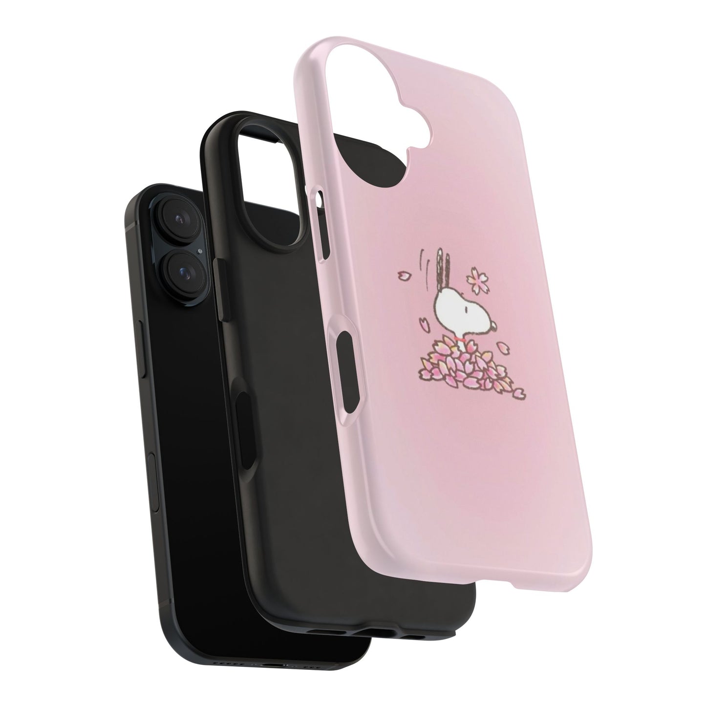 Cute Bunny Floral Tough Phone Cases, Spring Accessories, Gift for Her, Durable Cell Case, Pet Lovers, Unique Spring Decor