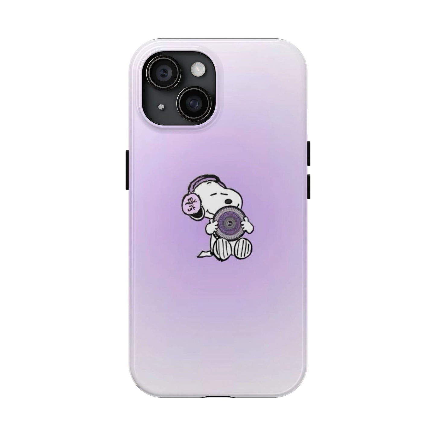 Snoopy Music Lover Phone Case, Cute Tough Phone Case, Gifts for Music Lovers, Cartoon Phone Covers, Vibrant Phone Accessories