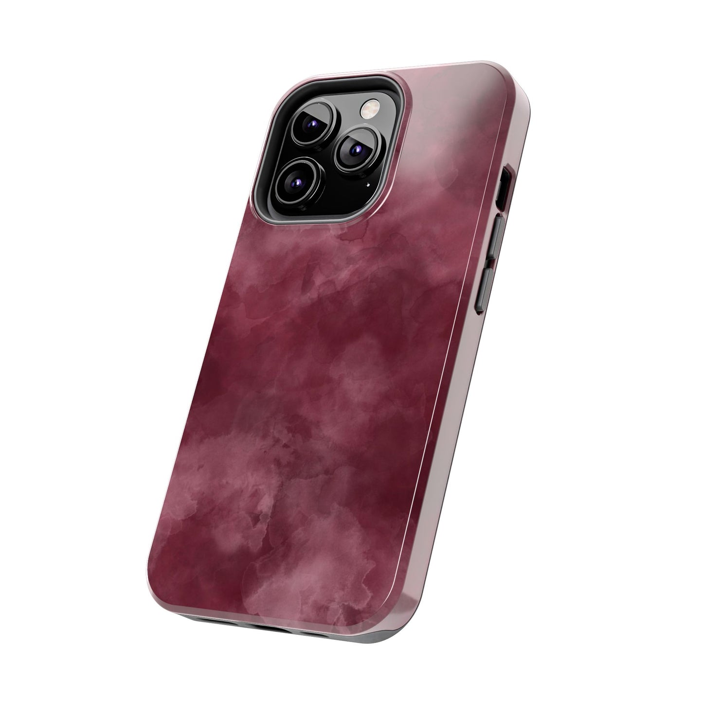 Elegant Burgundy Tough Phone Cases, Stylish Phone Cover, Durable Phone Protector, Unique Gift, Trendy Tech Accessories