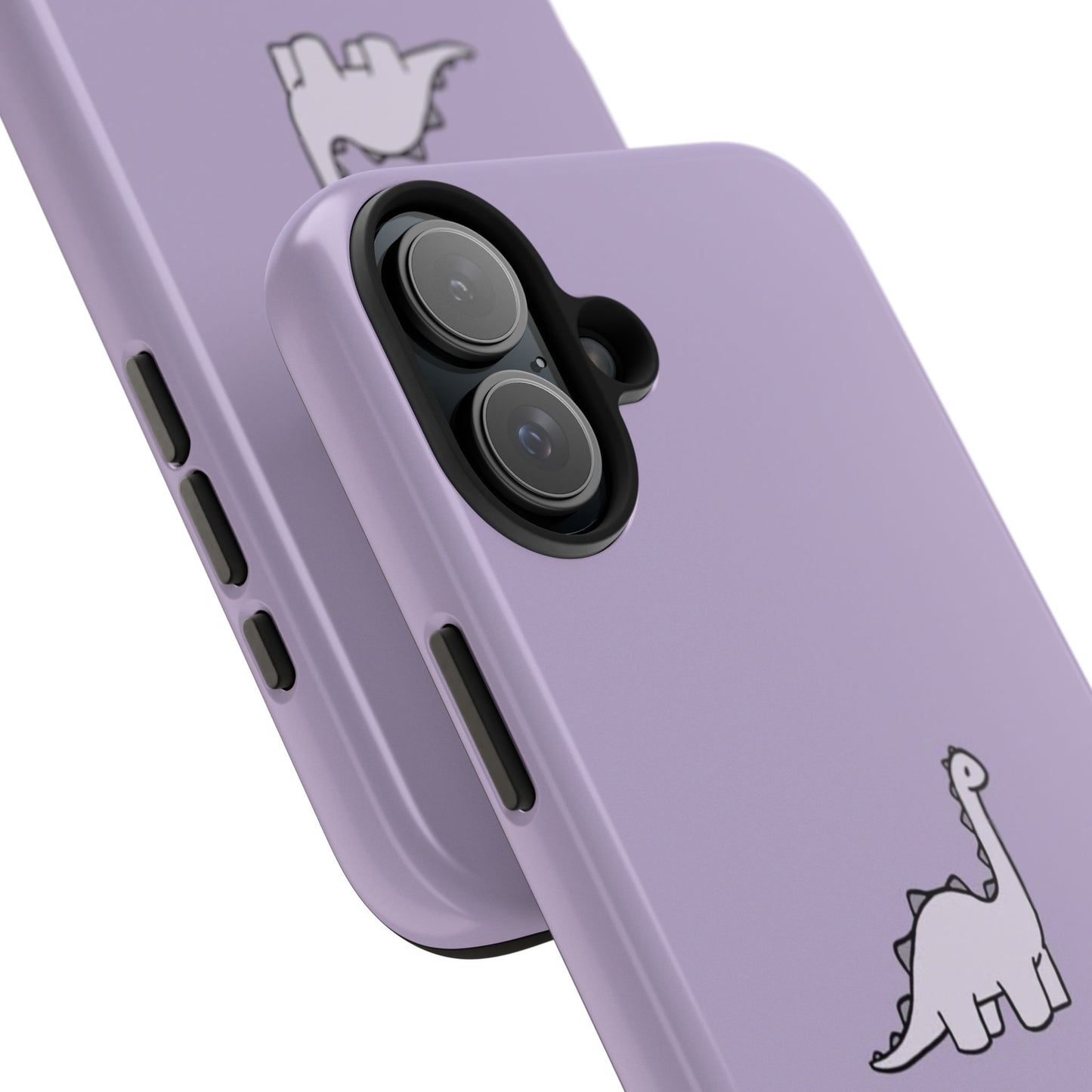 Cute Dinosaur Tough Phone Cases, Kid-Friendly Phone Covers, Dinosaur Gifts for Kids, Purple Phone Accessories, Durable Cases
