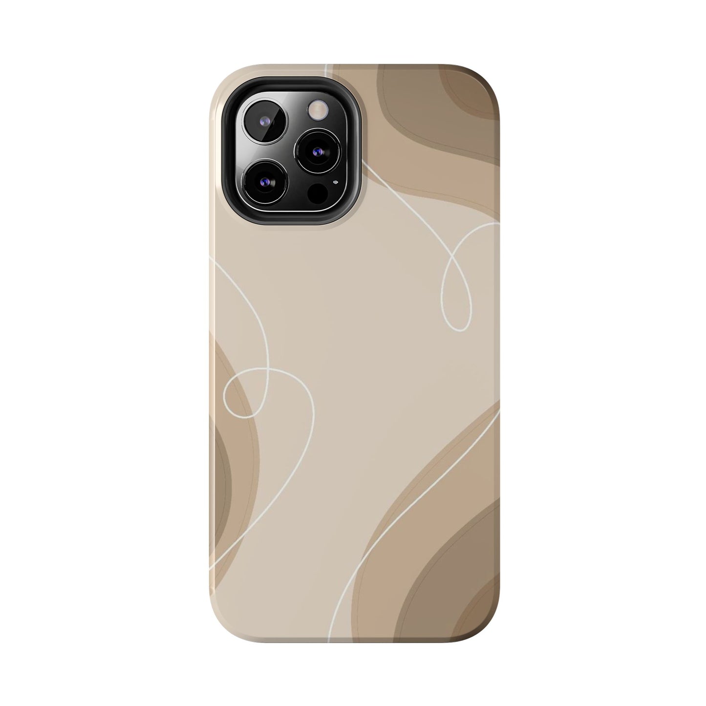 Abstract Wave Tough Phone Cases, Modern Phone Covers, Stylish Protective Cases, Gift for Her, Minimalist Design
