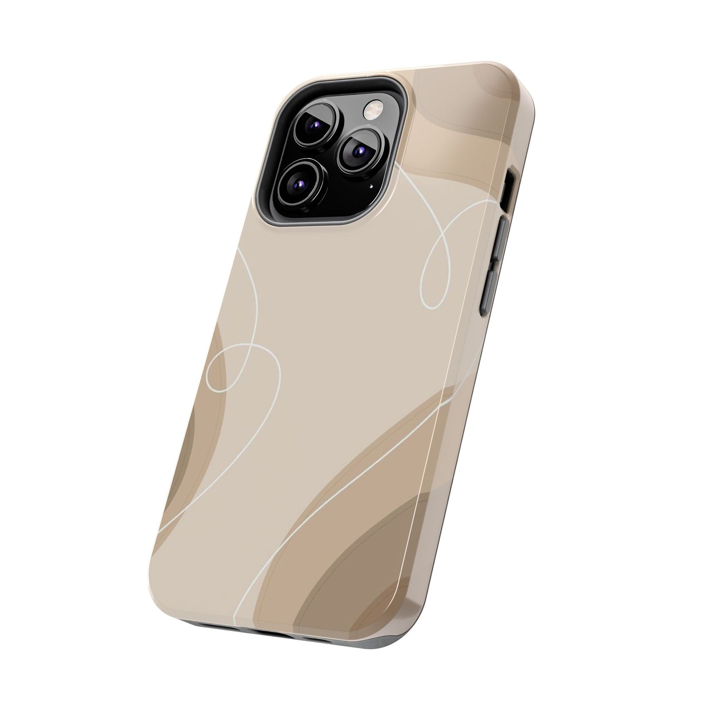 Abstract Wave Tough Phone Cases, Modern Phone Covers, Stylish Protective Cases, Gift for Her, Minimalist Design