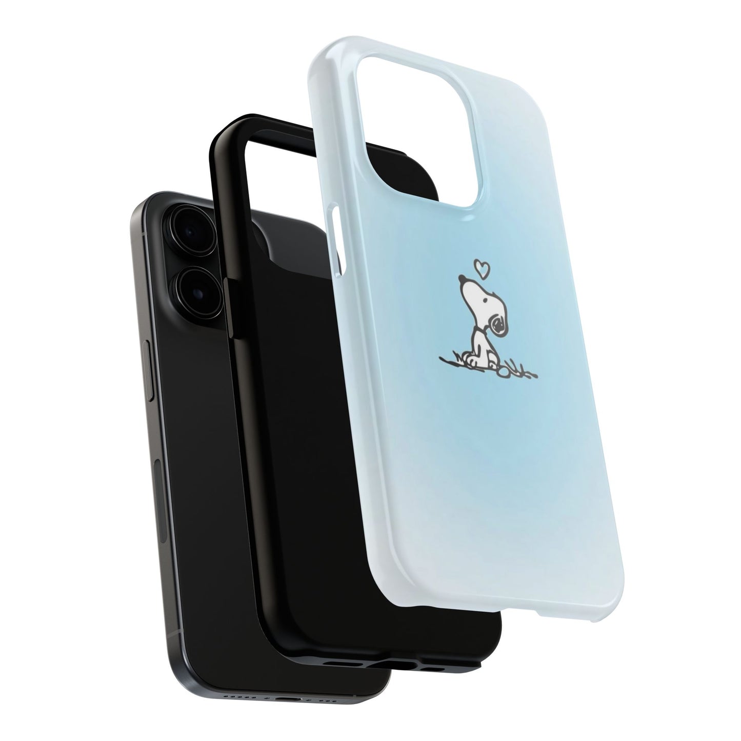 Snoopy Love Tough Phone Cases, Durable Phone Covers for Dog Lovers, Cute Gift for Birthdays, Valentine's Day, Pet Enthusiasts