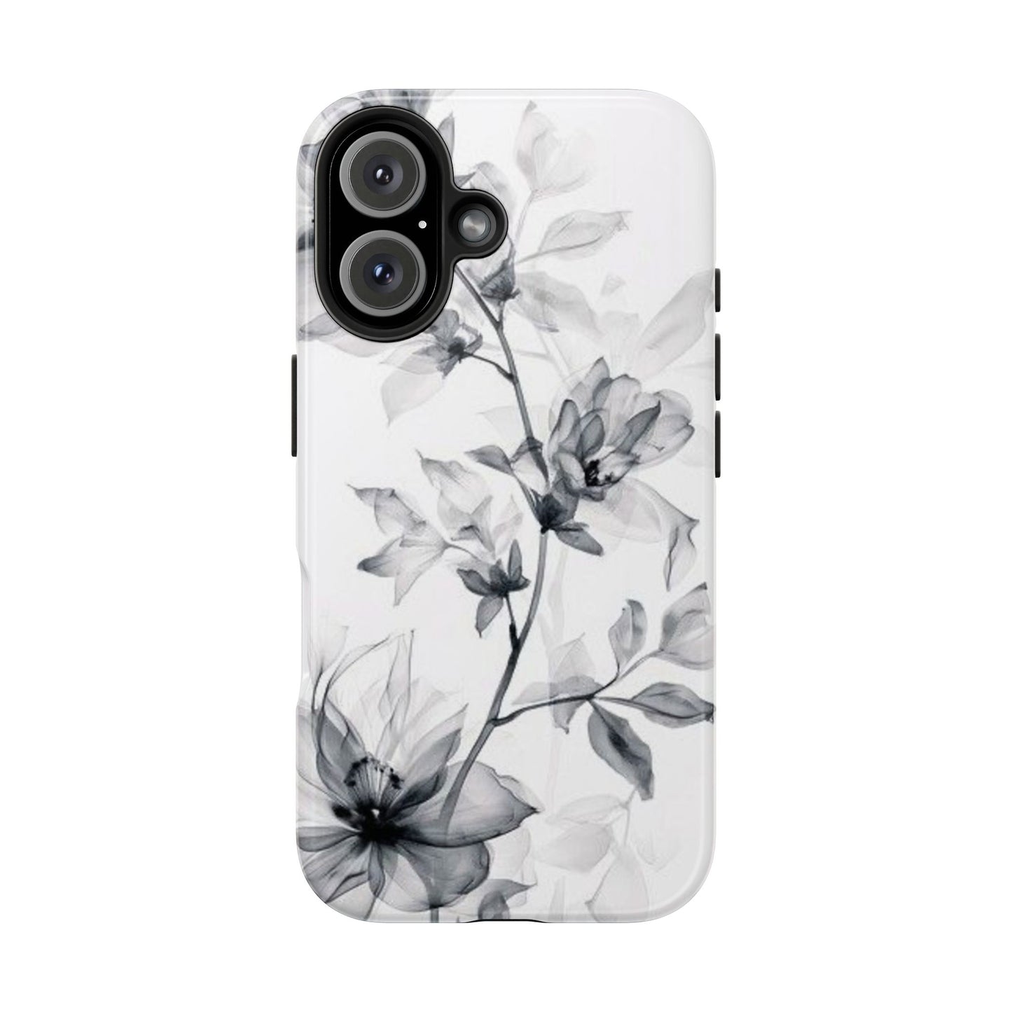 Elegant Floral Tough Phone Cases, Durable Phone Cover, Gift for Her, Protective Case, Floral Design, Stylish Accessory