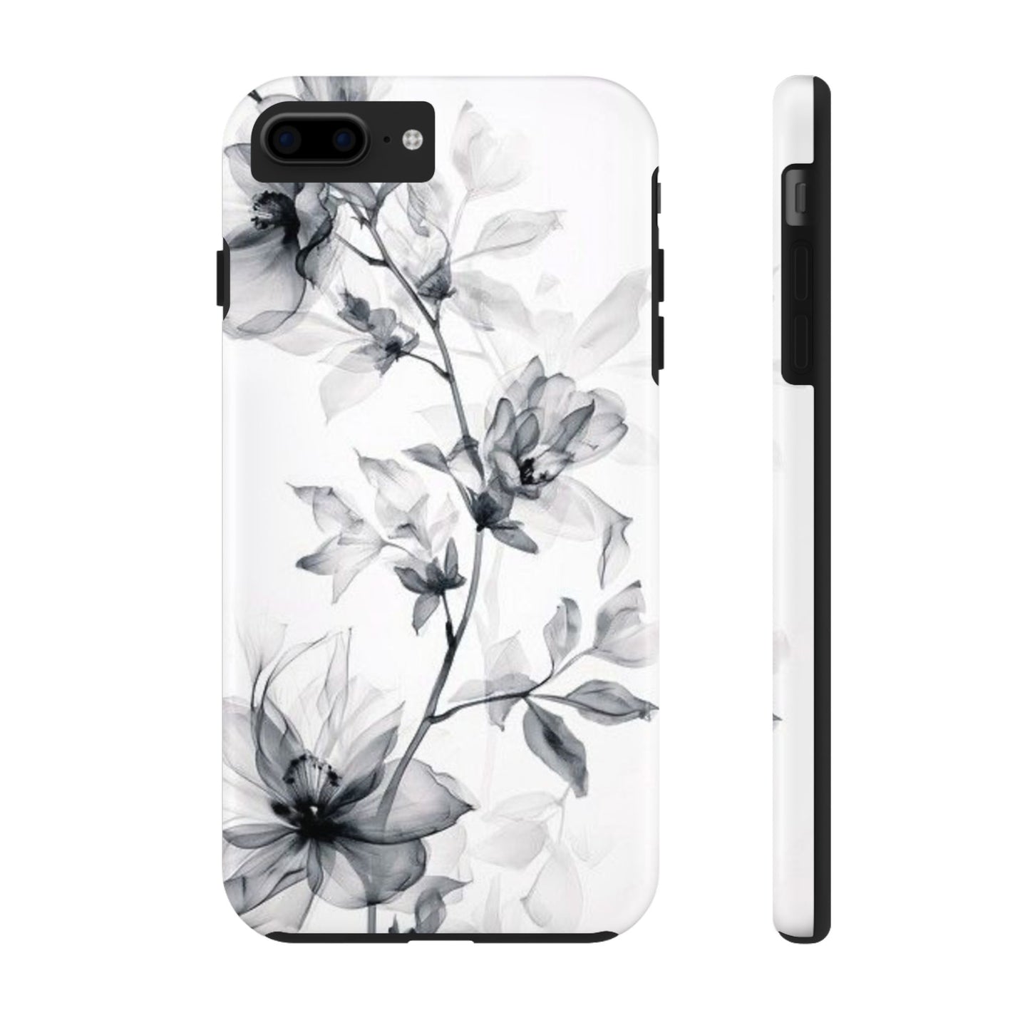 Elegant Floral Tough Phone Cases, Durable Phone Cover, Gift for Her, Protective Case, Floral Design, Stylish Accessory
