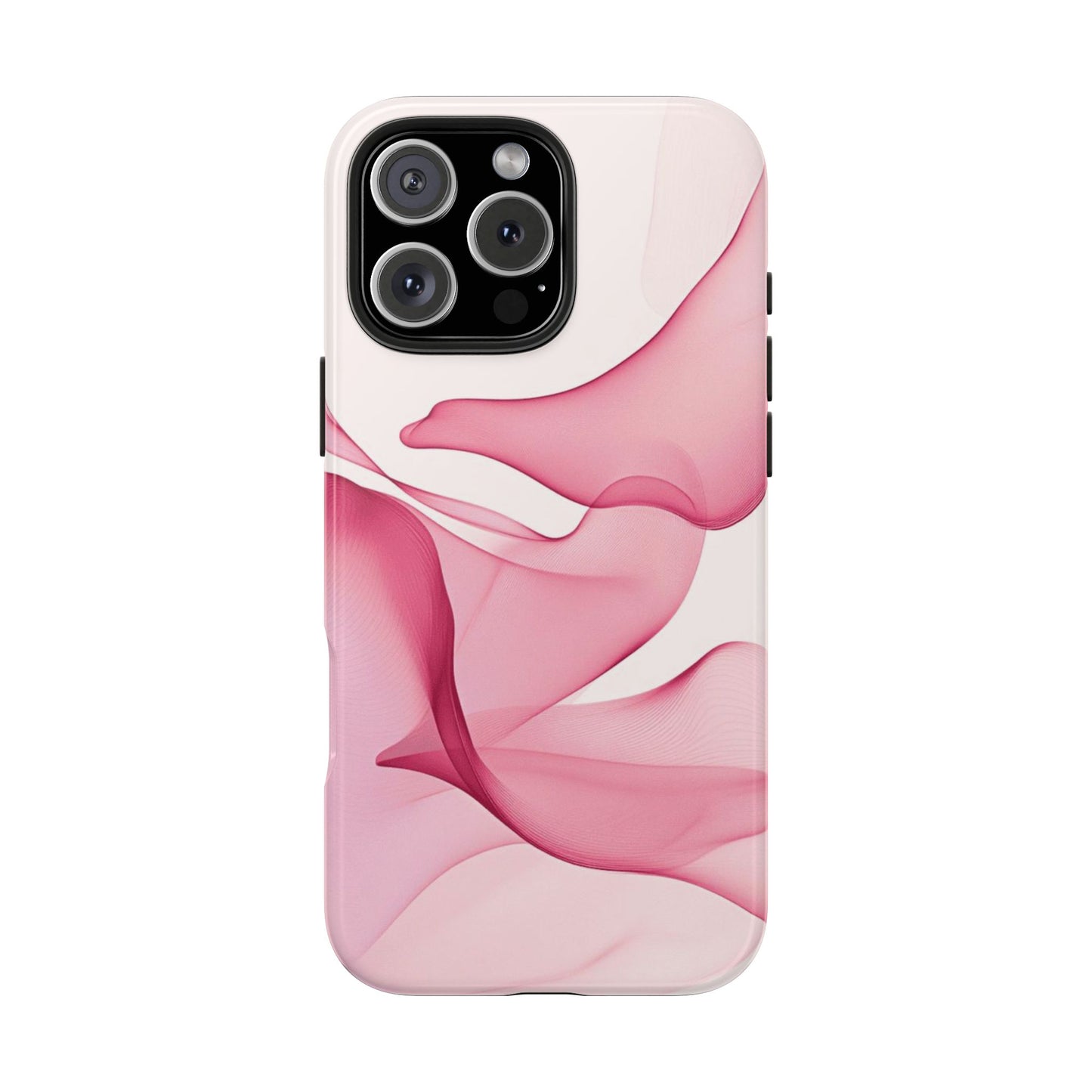 Elegant Tough Phone Cases | Stylish Shockproof Covers for Women | Trendy Gift for Birthdays, Holidays, or Any Occasion, Pink Flow Design