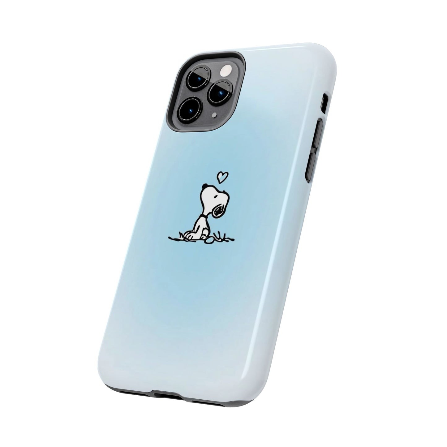 Snoopy Love Tough Phone Cases, Durable Phone Covers for Dog Lovers, Cute Gift for Birthdays, Valentine's Day, Pet Enthusiasts