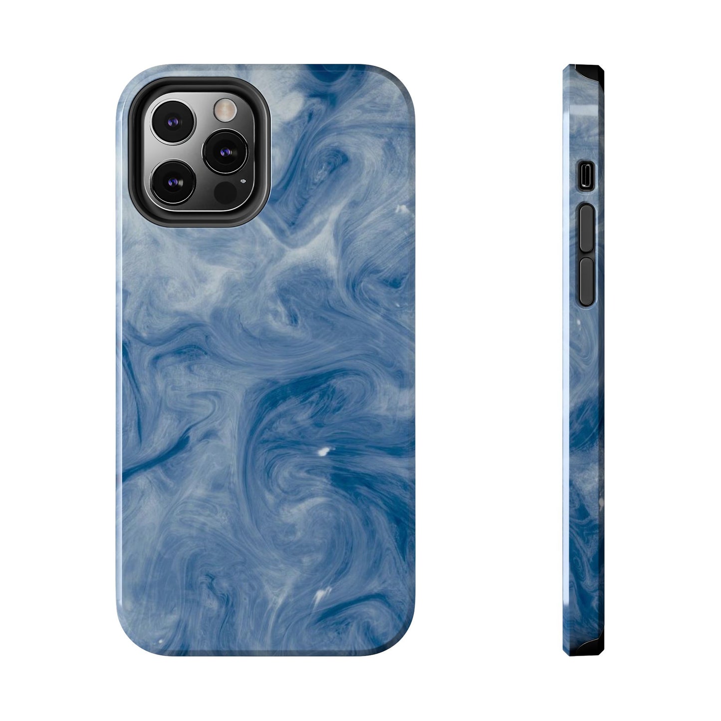 Marble Blue Tough Phone Cases, Phone Protection, Unique Design, Fashion Accessory, Gift for Her, Trendy Smartphone Cover