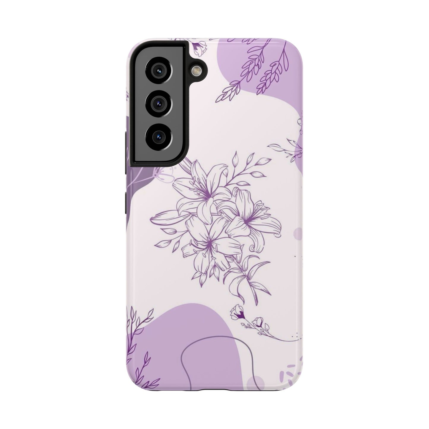 Stylish Floral Tough Phone Cases - Durable Floral Design for Women, Gift for Her, Phone Protection, Nature-Inspired Tech Accessories