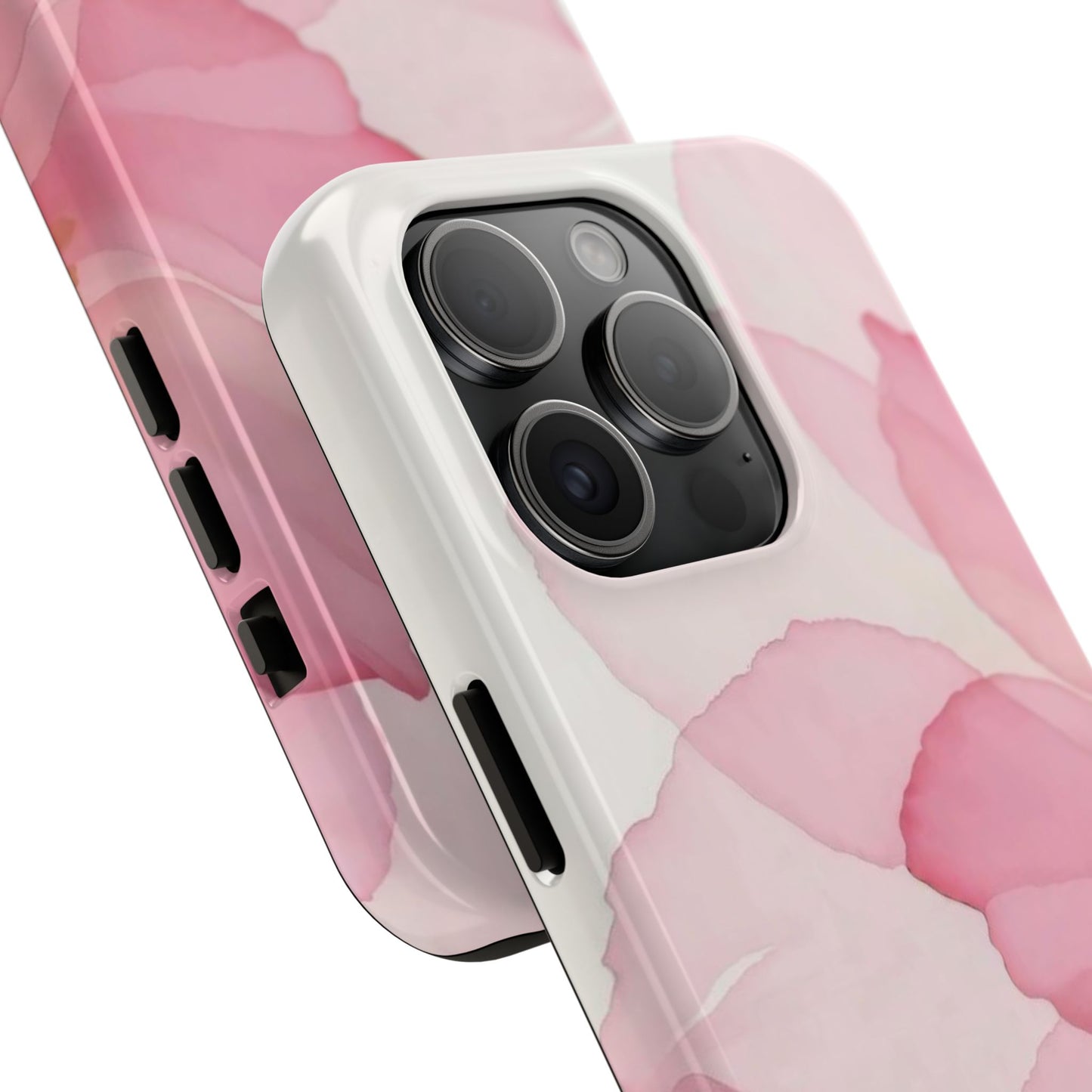Floral Tough Phone Cases, Durable Phone Cover, Pink Flower Design, Gift for Her, Elegant Phone Accessory, Protect Your Phone
