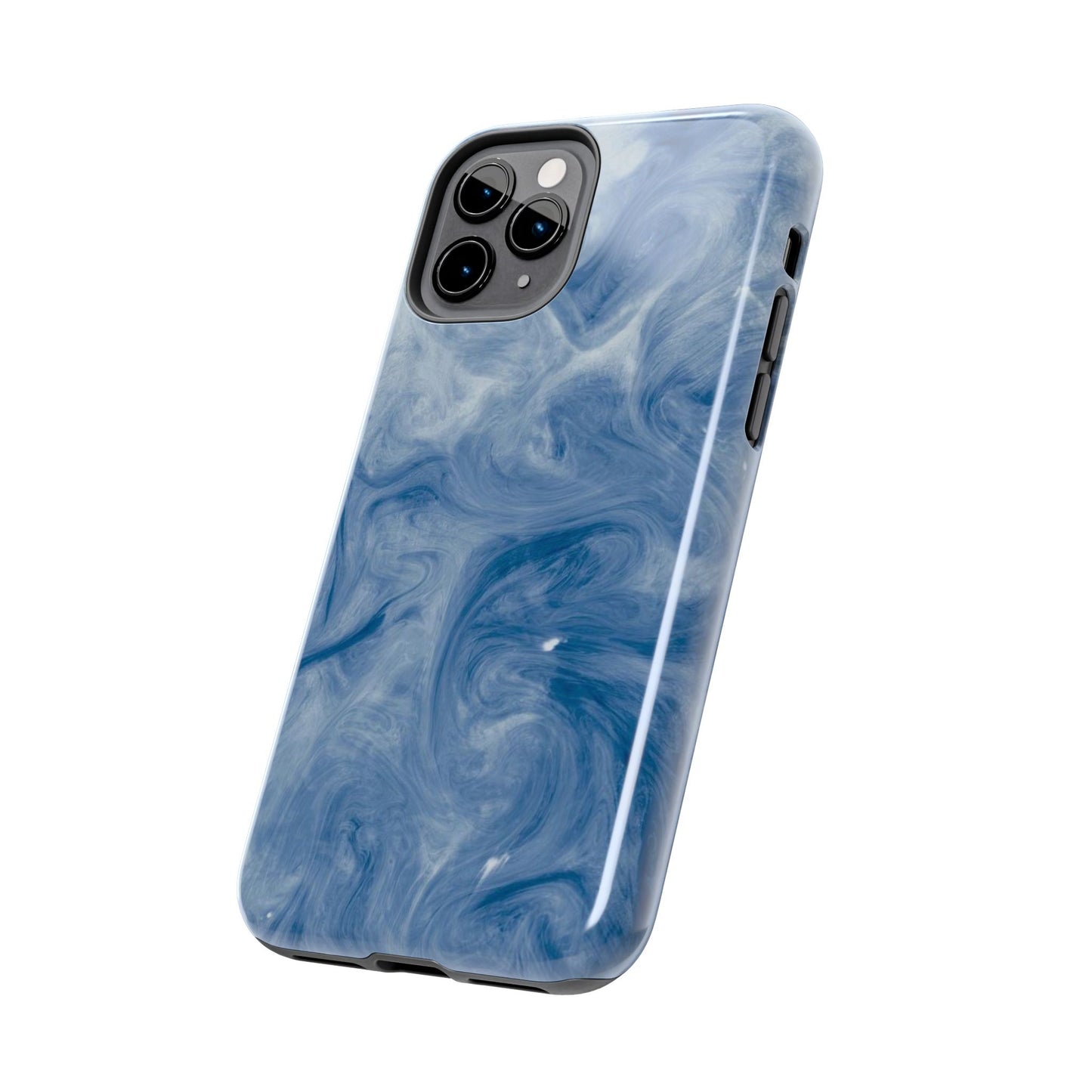 Marble Blue Tough Phone Cases, Phone Protection, Unique Design, Fashion Accessory, Gift for Her, Trendy Smartphone Cover