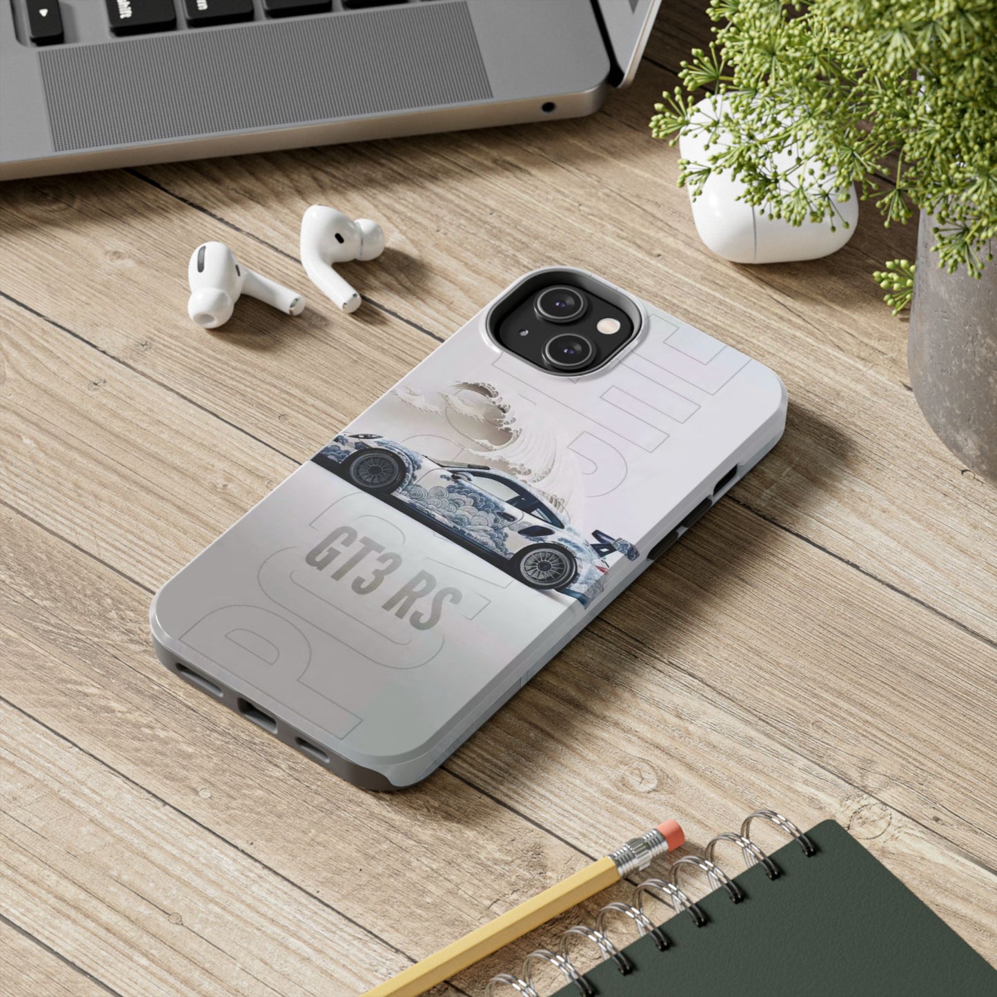 Porsche GT3 RS Tough Phone Case, Durable Phone Cover, Automotive Enthusiast Gift, Car Lover Accessory, Racing-Themed Protection