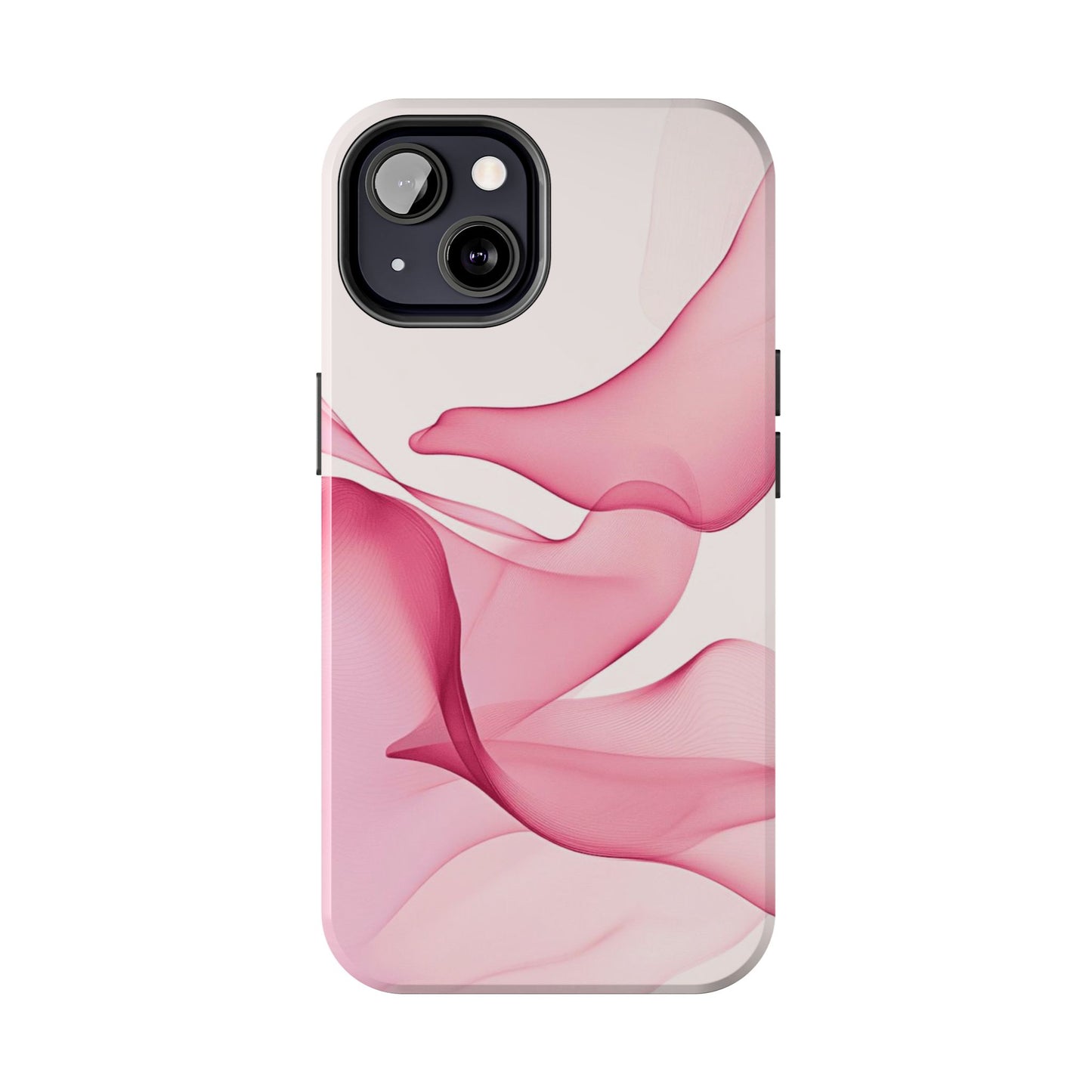 Elegant Tough Phone Cases | Stylish Shockproof Covers for Women | Trendy Gift for Birthdays, Holidays, or Any Occasion, Pink Flow Design