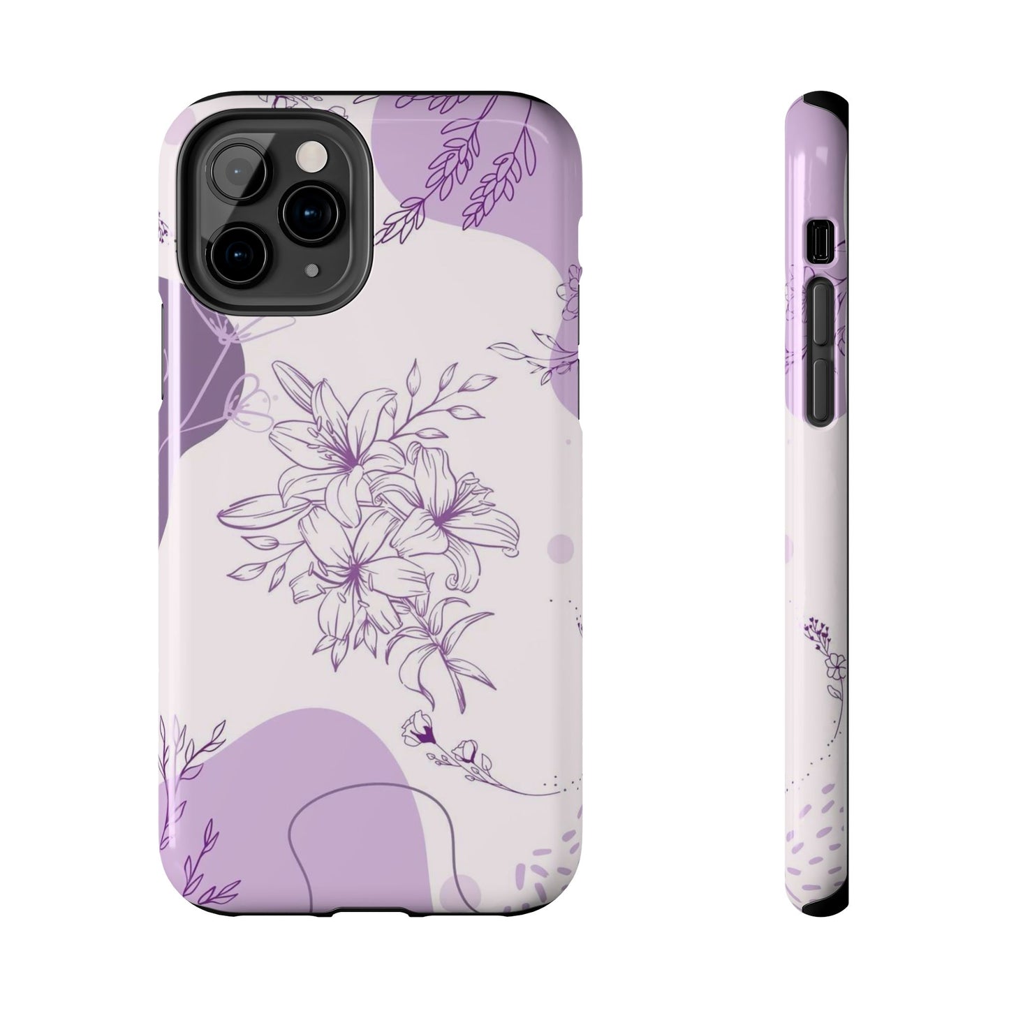 Stylish Floral Tough Phone Cases - Durable Floral Design for Women, Gift for Her, Phone Protection, Nature-Inspired Tech Accessories