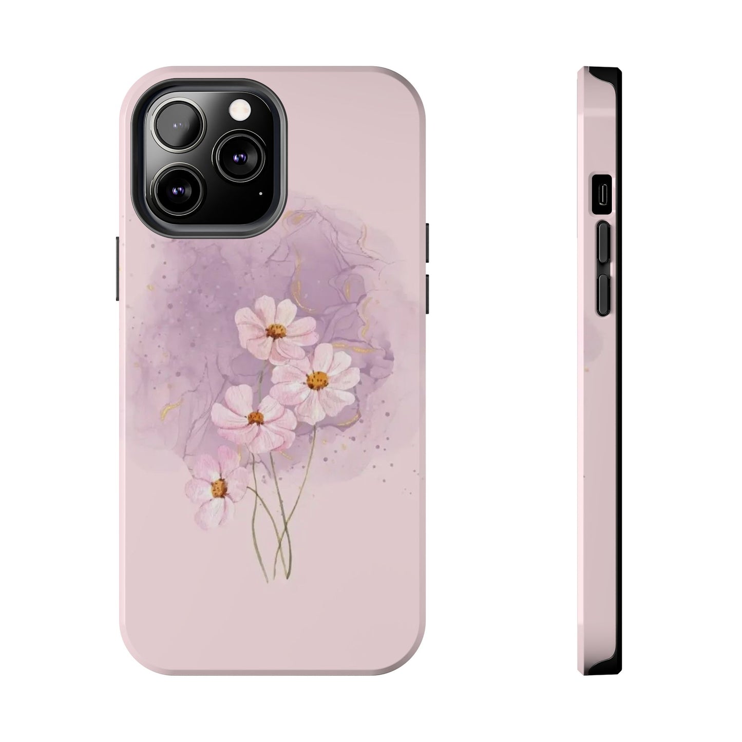 Floral Tough Phone Cases, Protective Phone Cover, Flower Design Case, Stylish Gift for Her, Mother’s Day, Birthday Present