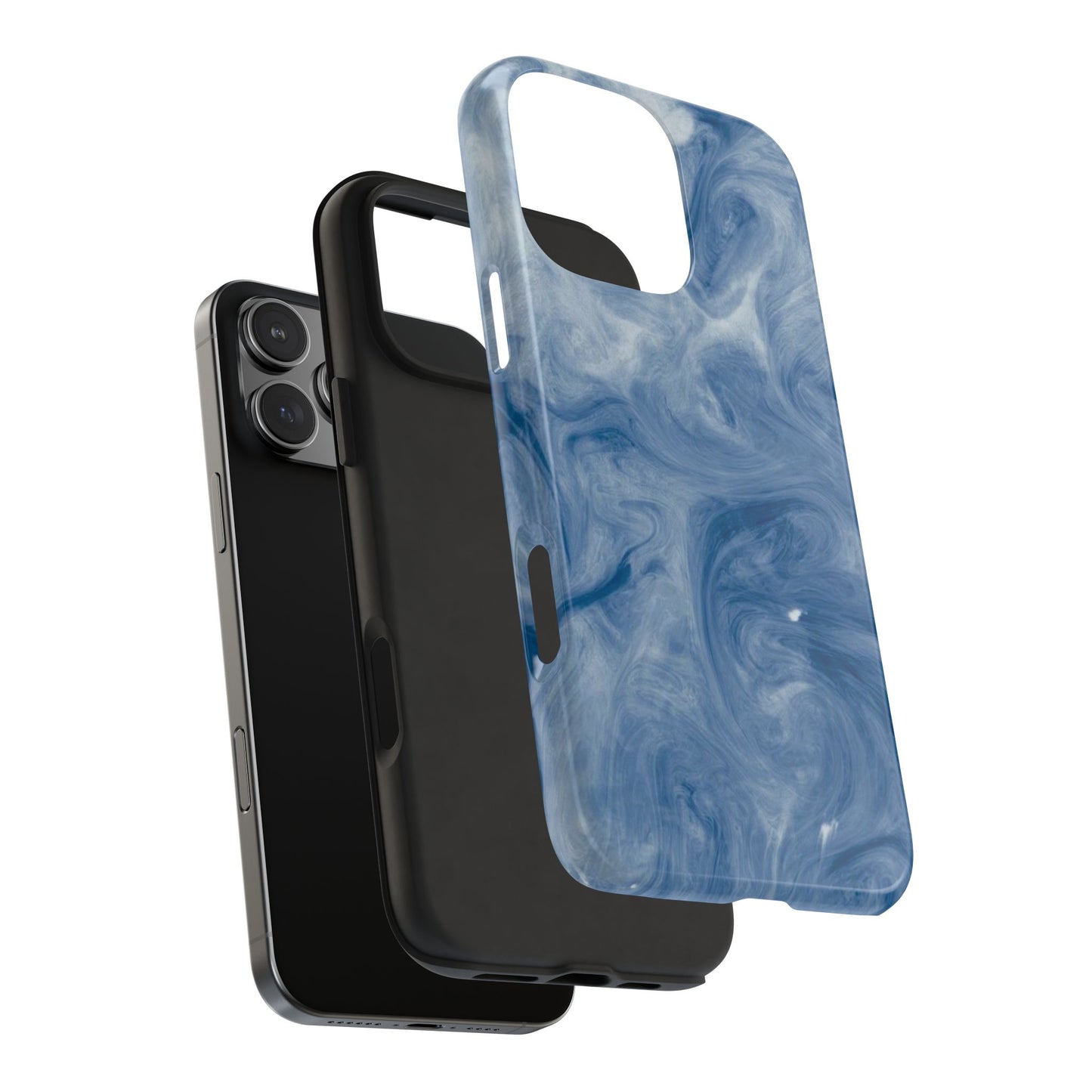 Marble Blue Tough Phone Cases, Phone Protection, Unique Design, Fashion Accessory, Gift for Her, Trendy Smartphone Cover