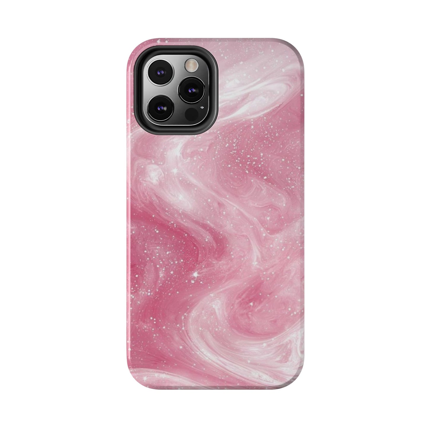 Stylish Tough Phone Cases - Pink Marble Design, Phone Cover for Women, Durable Protection, Trendy Gift, Birthday Present, Everyday Use