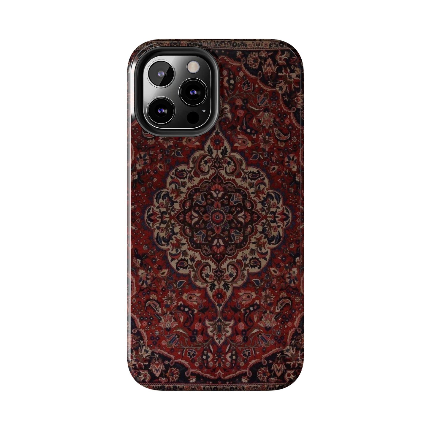 Bohemian Rug Pattern Tough Phone Case, Boho Chic Accessory, Stylish Phone Protection, Unique Gift Idea, Trendy Tech Gear