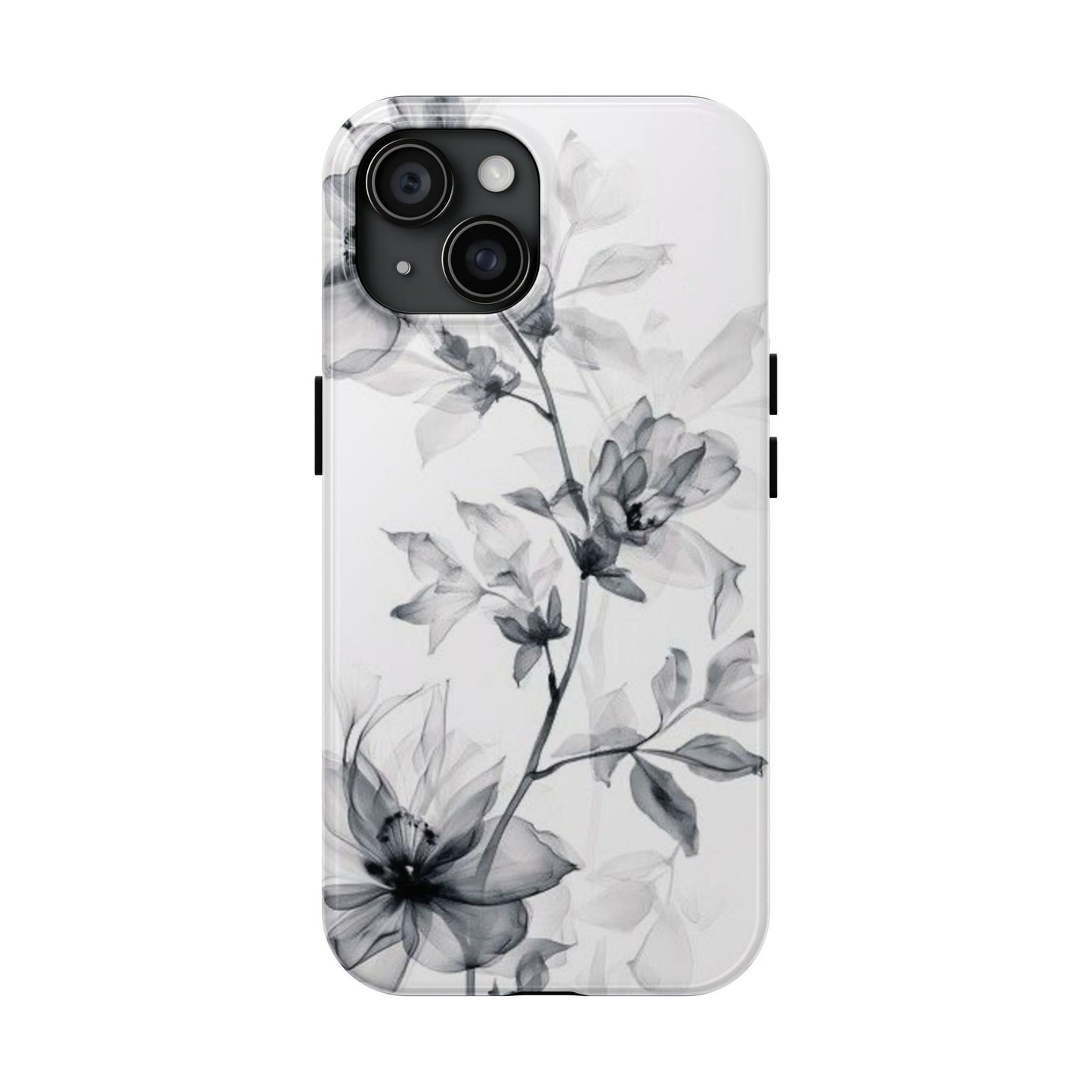 Elegant Floral Tough Phone Cases, Durable Phone Cover, Gift for Her, Protective Case, Floral Design, Stylish Accessory