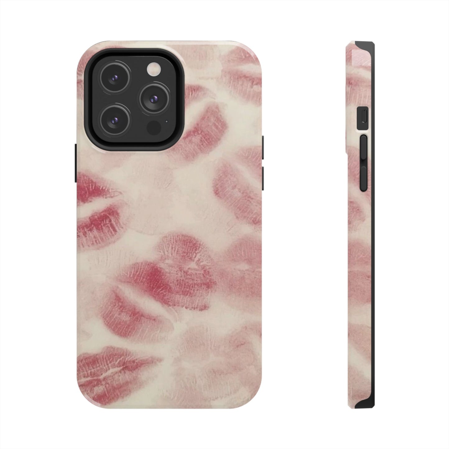 Stylish Kiss Print Phone Cases | Chic Mobile Covers for Trendy Users, Gift for Her, Protective Case, Birthday Present, Valentine's Day