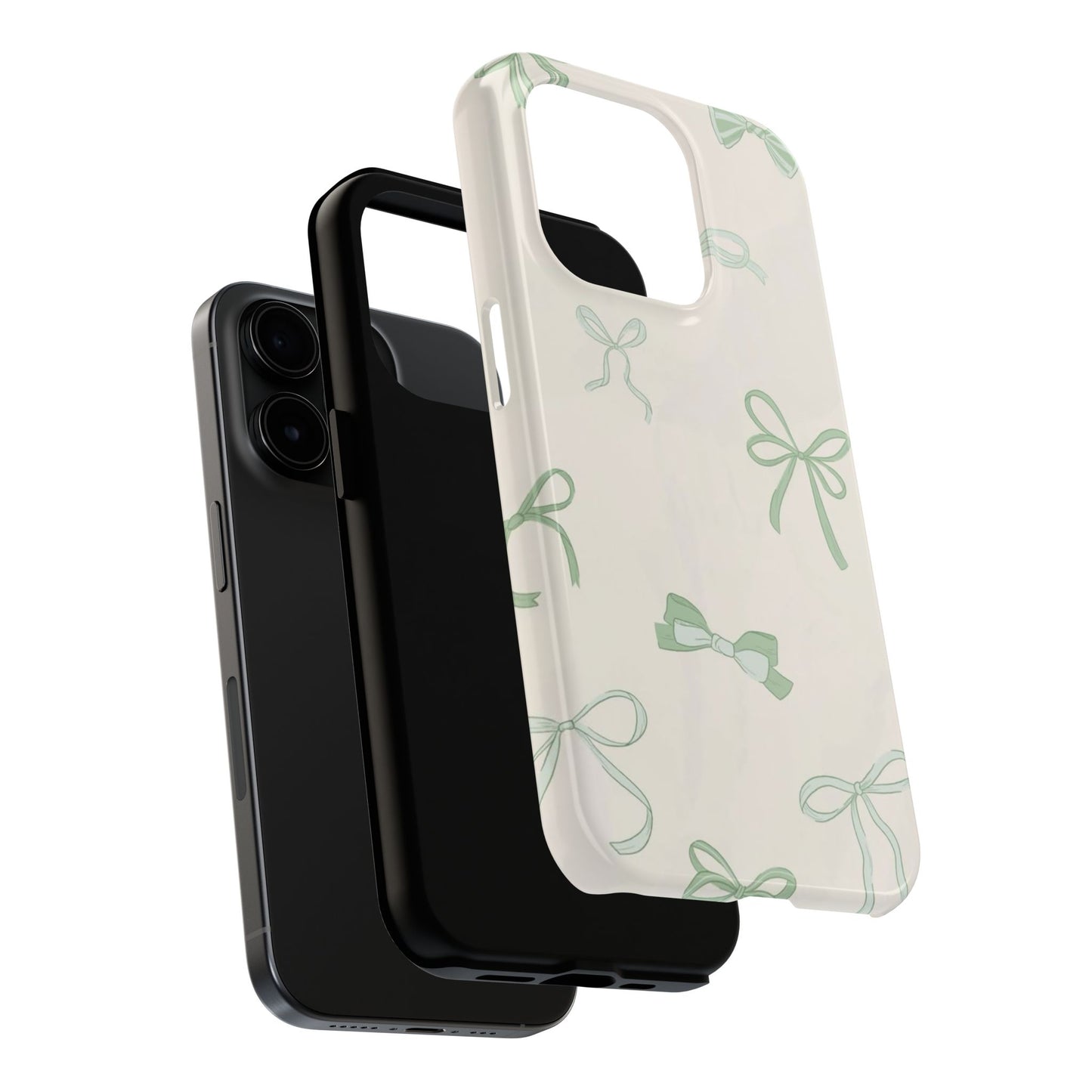 Delicate Bow Phone Cases, Floral Phone Covers, Cute Tech Accessories, Gift for Her, Pastel Aesthetic, Birthday Gifts