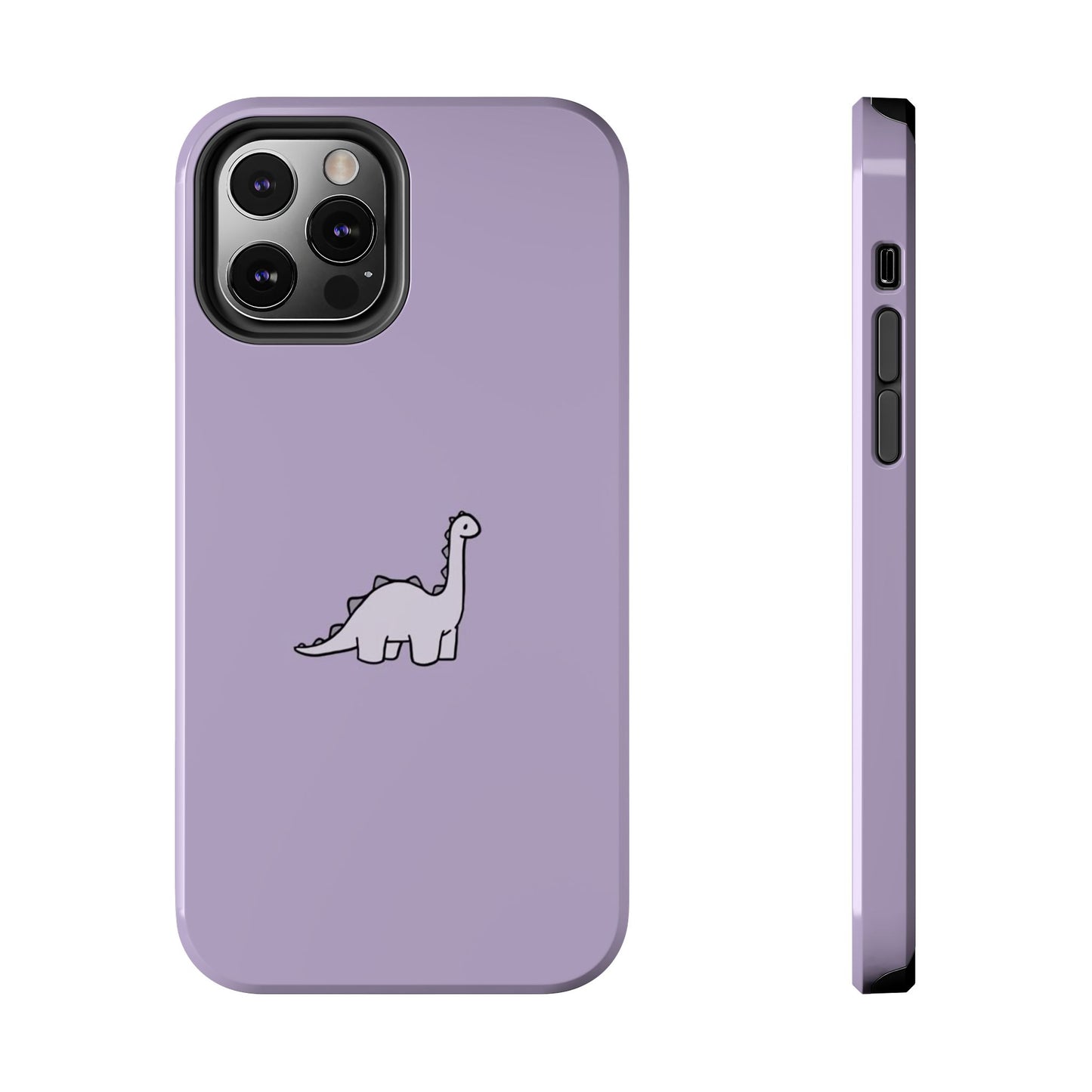 Cute Dinosaur Tough Phone Cases, Kid-Friendly Phone Covers, Dinosaur Gifts for Kids, Purple Phone Accessories, Durable Cases