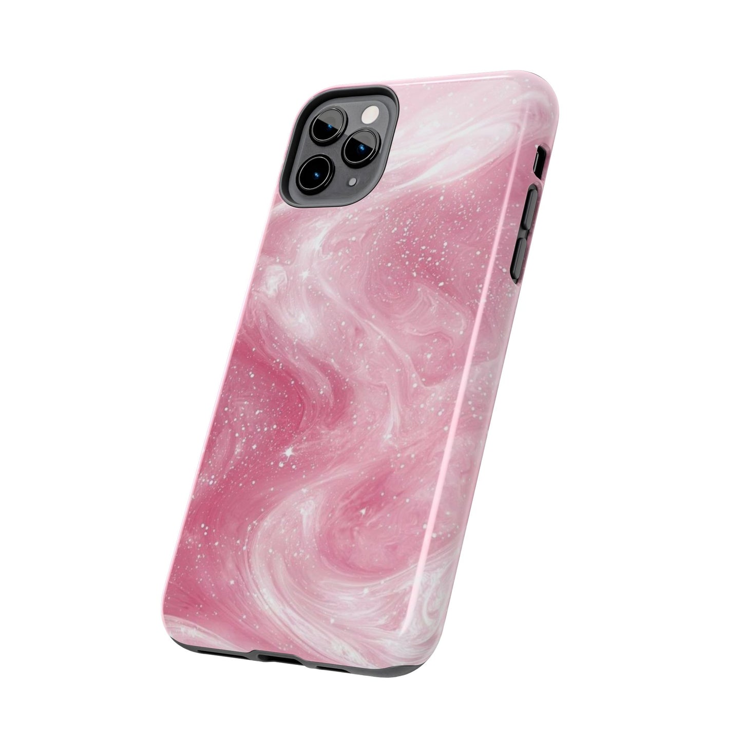 Stylish Tough Phone Cases - Pink Marble Design, Phone Cover for Women, Durable Protection, Trendy Gift, Birthday Present, Everyday Use
