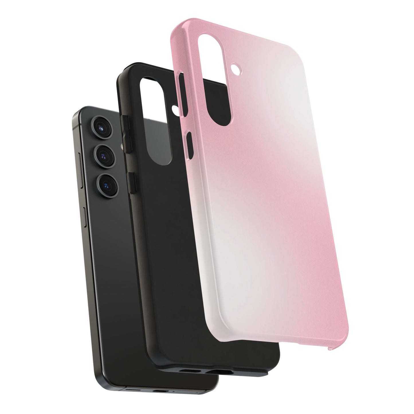 Stylish Tough Phone Cases, Durable Phone Covers, Pink Gradient Phone Case, Gift for Her, Trendy Phone Accessories