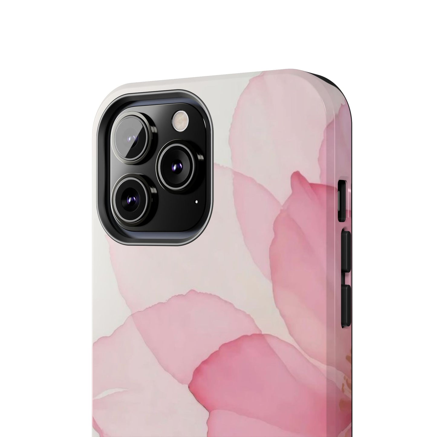 Floral Tough Phone Cases, Durable Phone Cover, Pink Flower Design, Gift for Her, Elegant Phone Accessory, Protect Your Phone