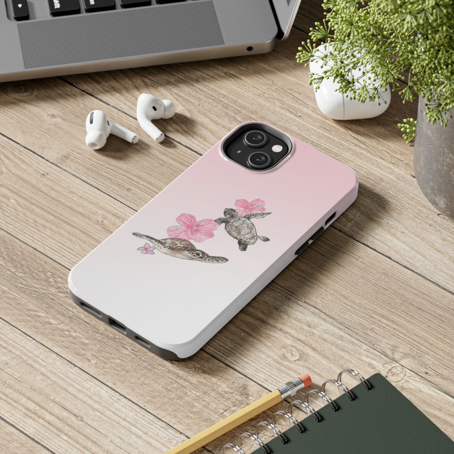Turtle Phone Case – Tropical Tough Cover, Beach Lover Gift, Ocean Aesthetic, Durable Accessory for Summer, Fun & Functional Case