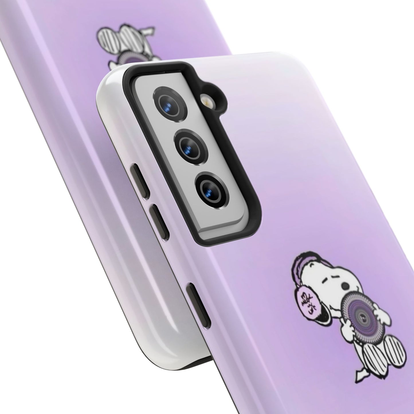 Snoopy Music Lover Phone Case, Cute Tough Phone Case, Gifts for Music Lovers, Cartoon Phone Covers, Vibrant Phone Accessories