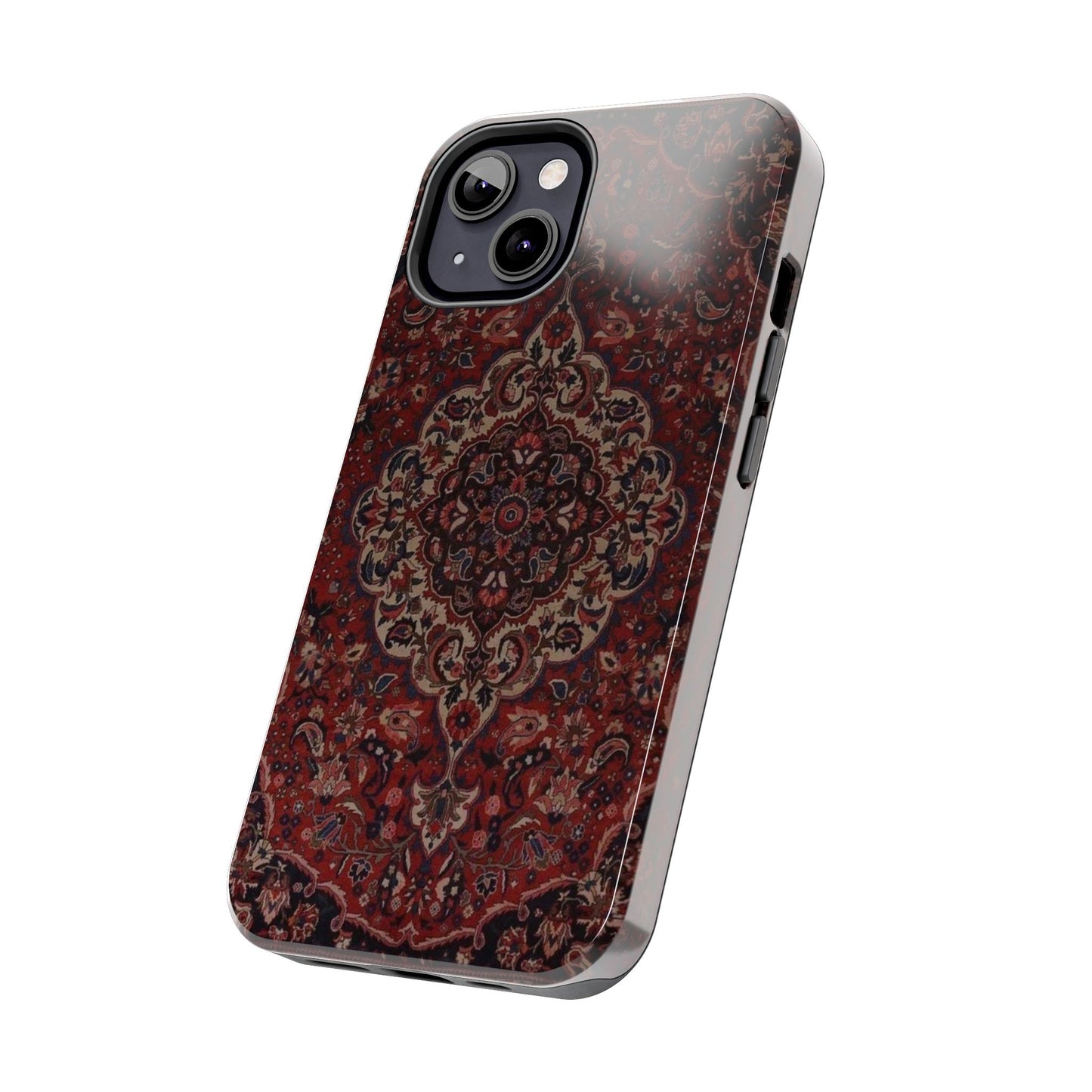 Bohemian Rug Pattern Tough Phone Case, Boho Chic Accessory, Stylish Phone Protection, Unique Gift Idea, Trendy Tech Gear