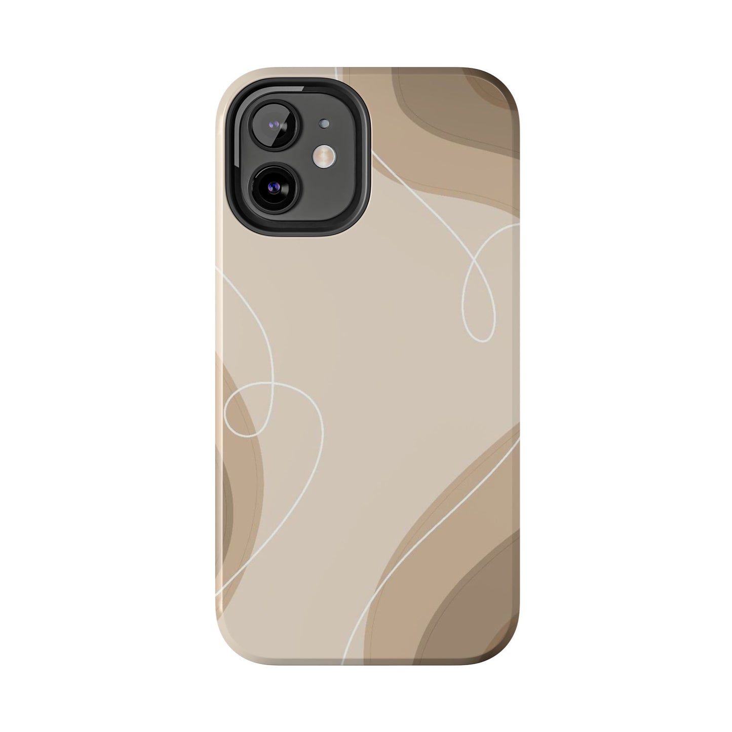 Abstract Wave Tough Phone Cases, Modern Phone Covers, Stylish Protective Cases, Gift for Her, Minimalist Design