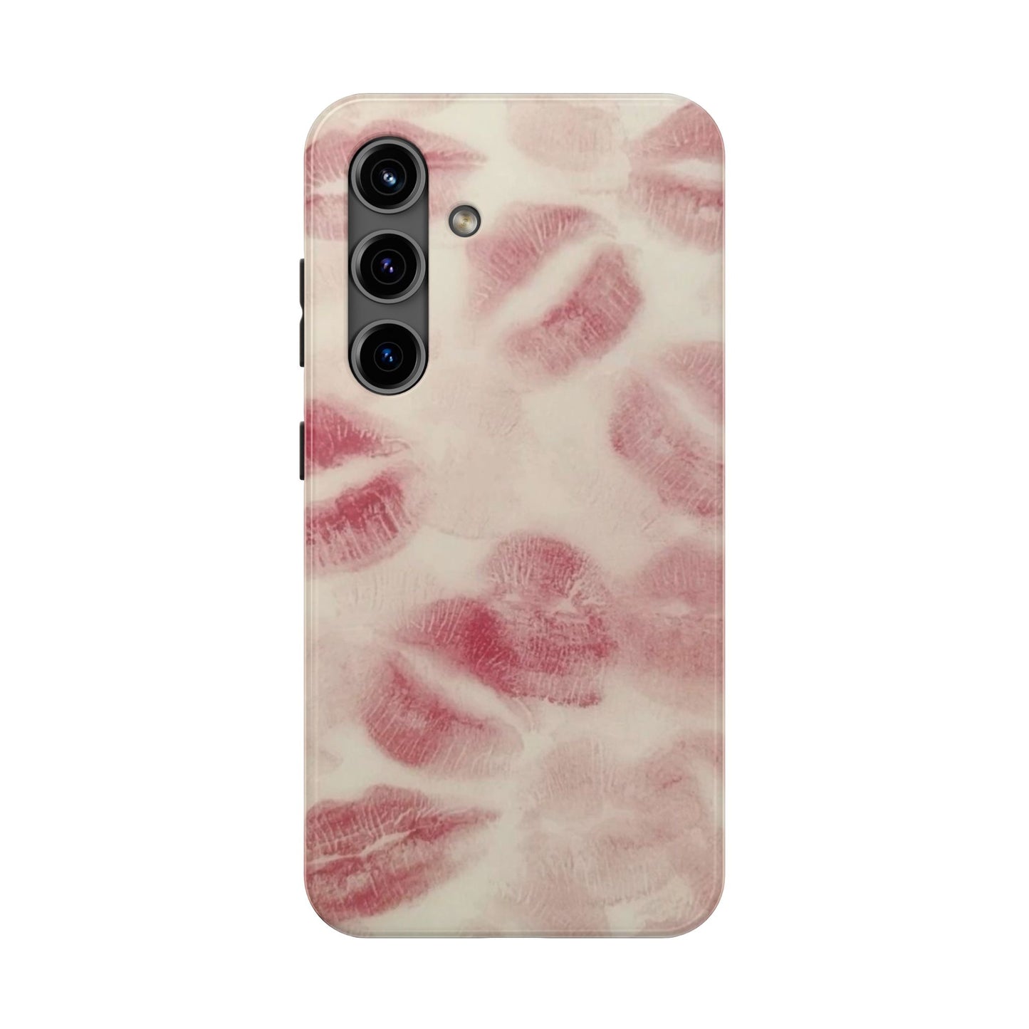 Stylish Kiss Print Phone Cases | Chic Mobile Covers for Trendy Users, Gift for Her, Protective Case, Birthday Present, Valentine's Day