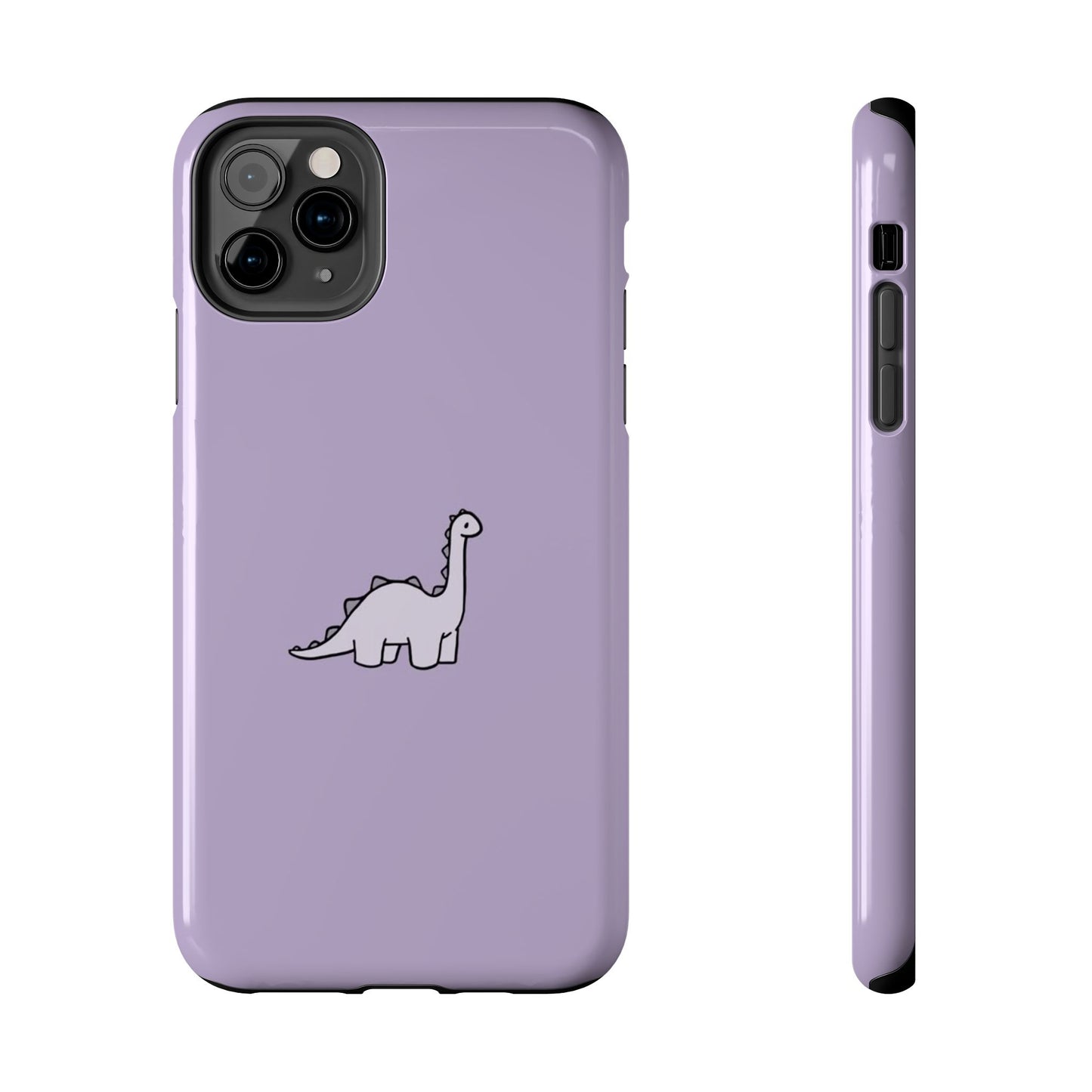 Cute Dinosaur Tough Phone Cases, Kid-Friendly Phone Covers, Dinosaur Gifts for Kids, Purple Phone Accessories, Durable Cases