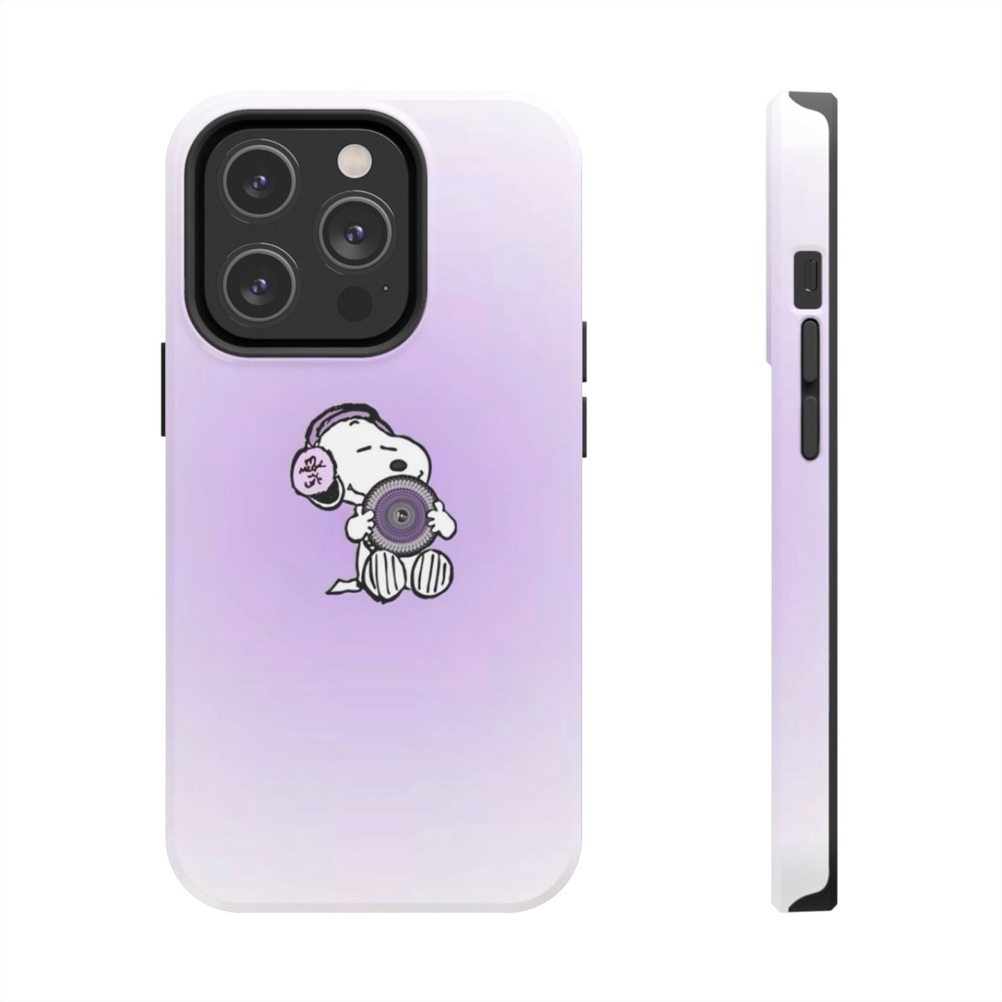 Snoopy Music Lover Phone Case, Cute Tough Phone Case, Gifts for Music Lovers, Cartoon Phone Covers, Vibrant Phone Accessories