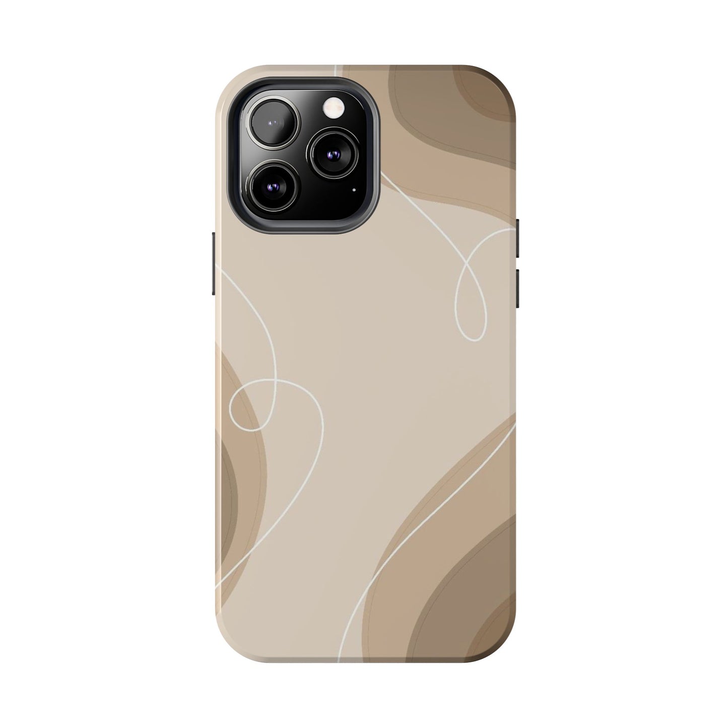 Abstract Wave Tough Phone Cases, Modern Phone Covers, Stylish Protective Cases, Gift for Her, Minimalist Design