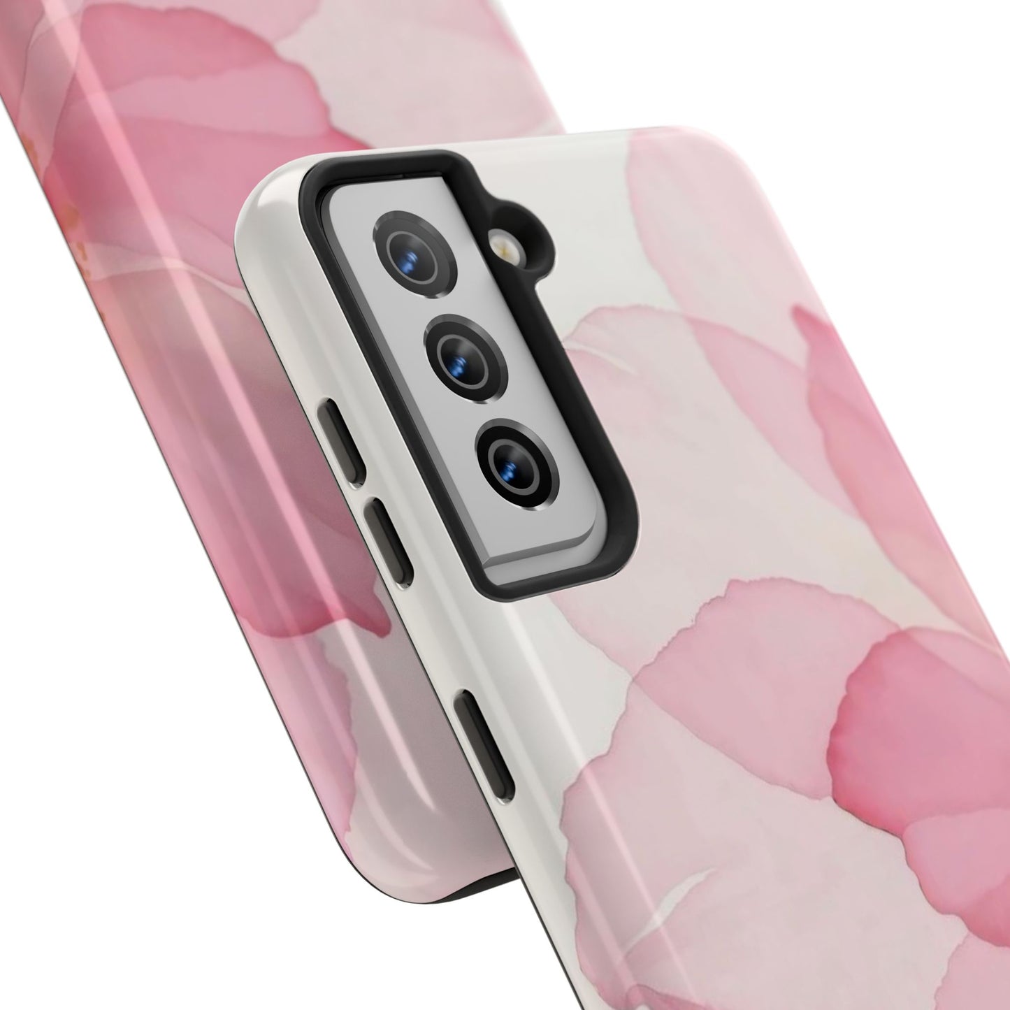Floral Tough Phone Cases, Durable Phone Cover, Pink Flower Design, Gift for Her, Elegant Phone Accessory, Protect Your Phone