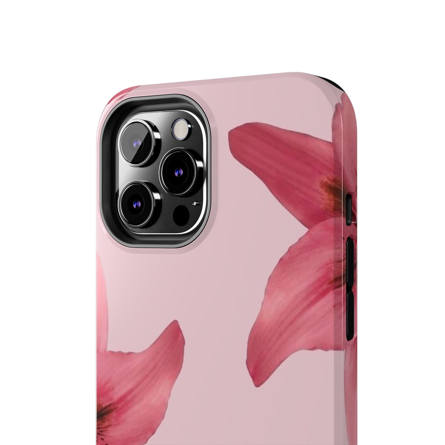 Stylish Floral Phone Case - Tough & Durable, Pink Lily Design, Perfect for Flower Lovers, Gift for Her, Seasonal Accessory, Phone Protection