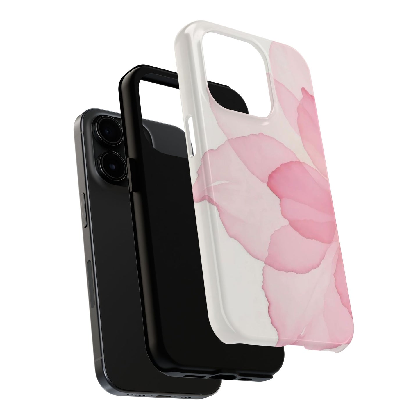 Floral Tough Phone Cases, Durable Phone Cover, Pink Flower Design, Gift for Her, Elegant Phone Accessory, Protect Your Phone