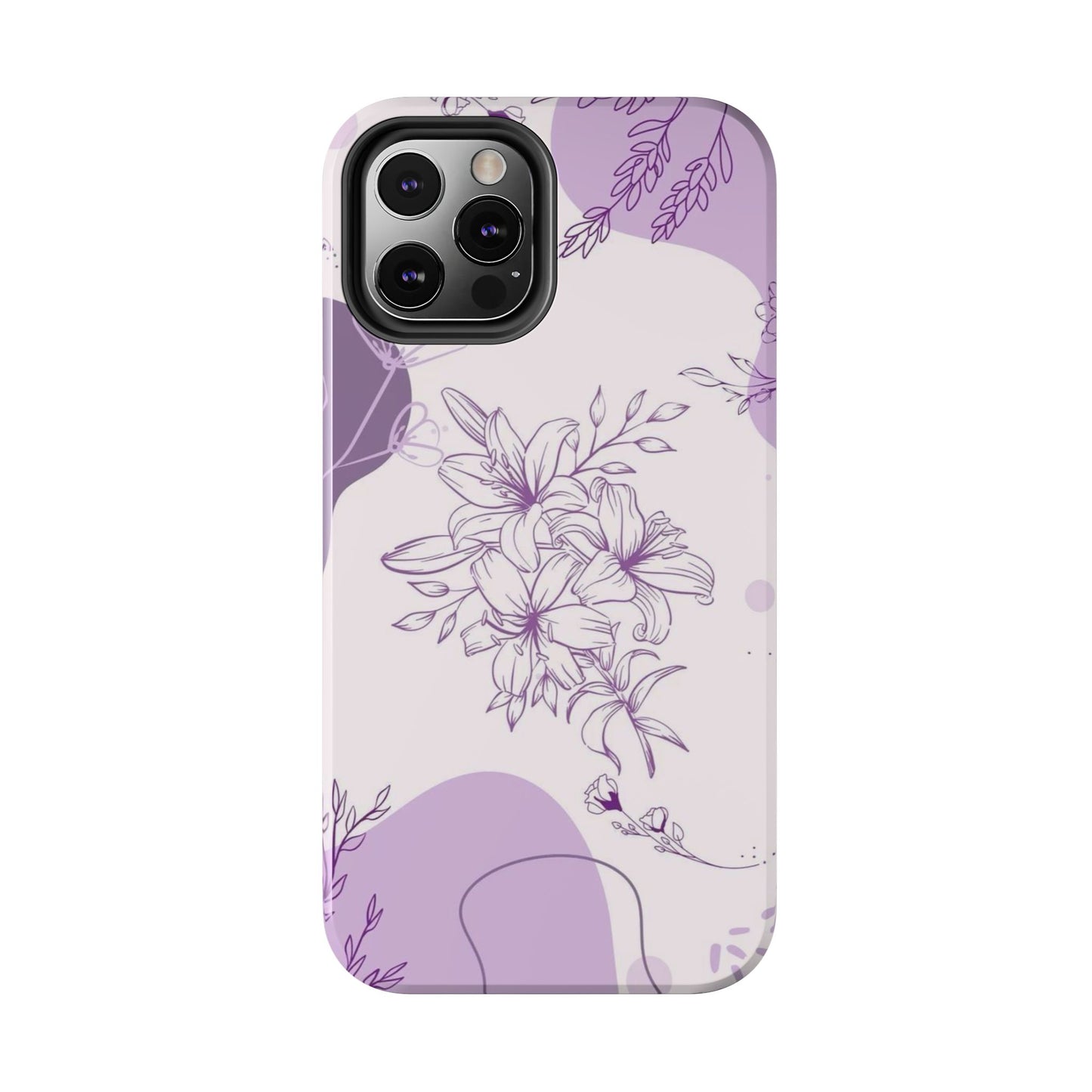 Stylish Floral Tough Phone Cases - Durable Floral Design for Women, Gift for Her, Phone Protection, Nature-Inspired Tech Accessories