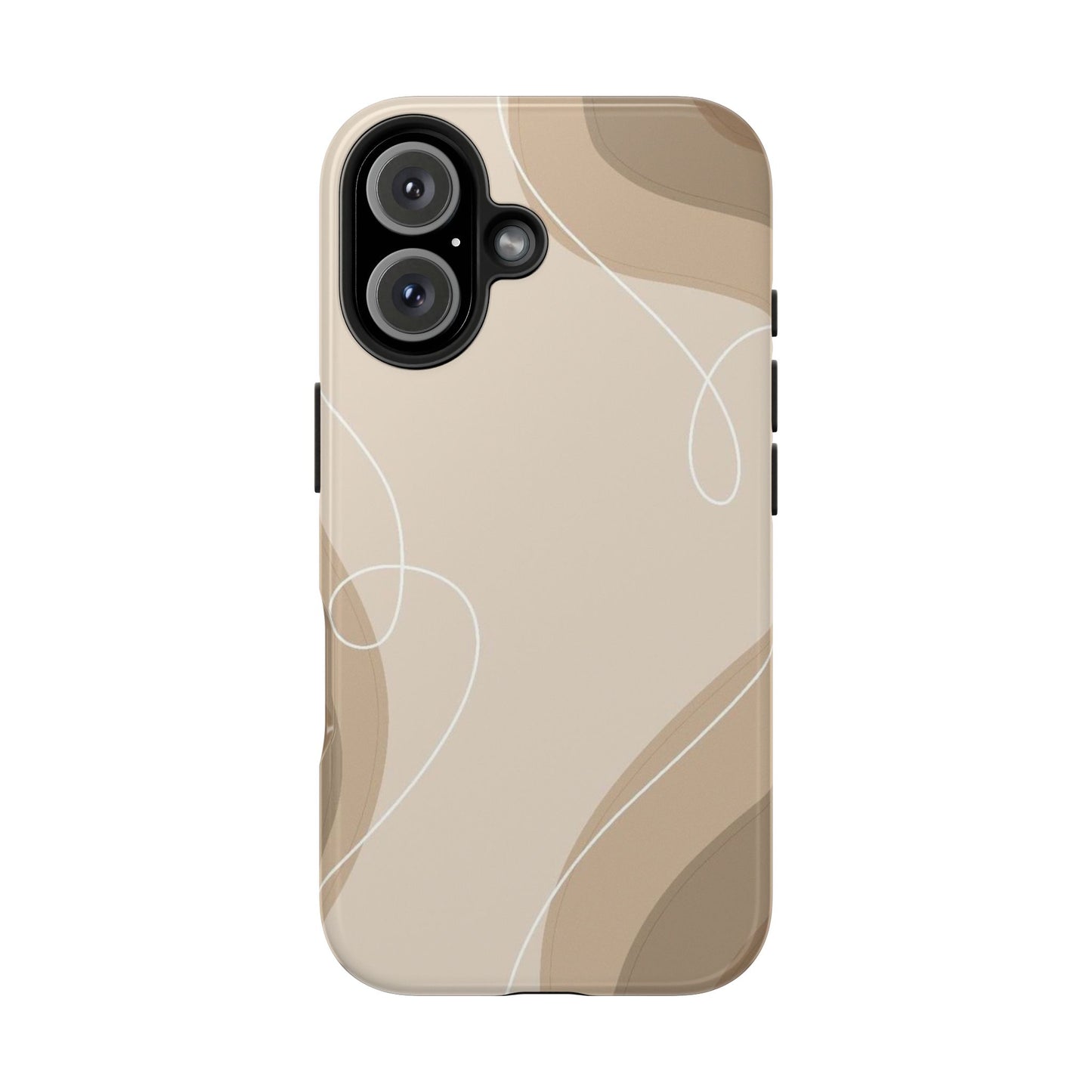 Abstract Wave Tough Phone Cases, Modern Phone Covers, Stylish Protective Cases, Gift for Her, Minimalist Design