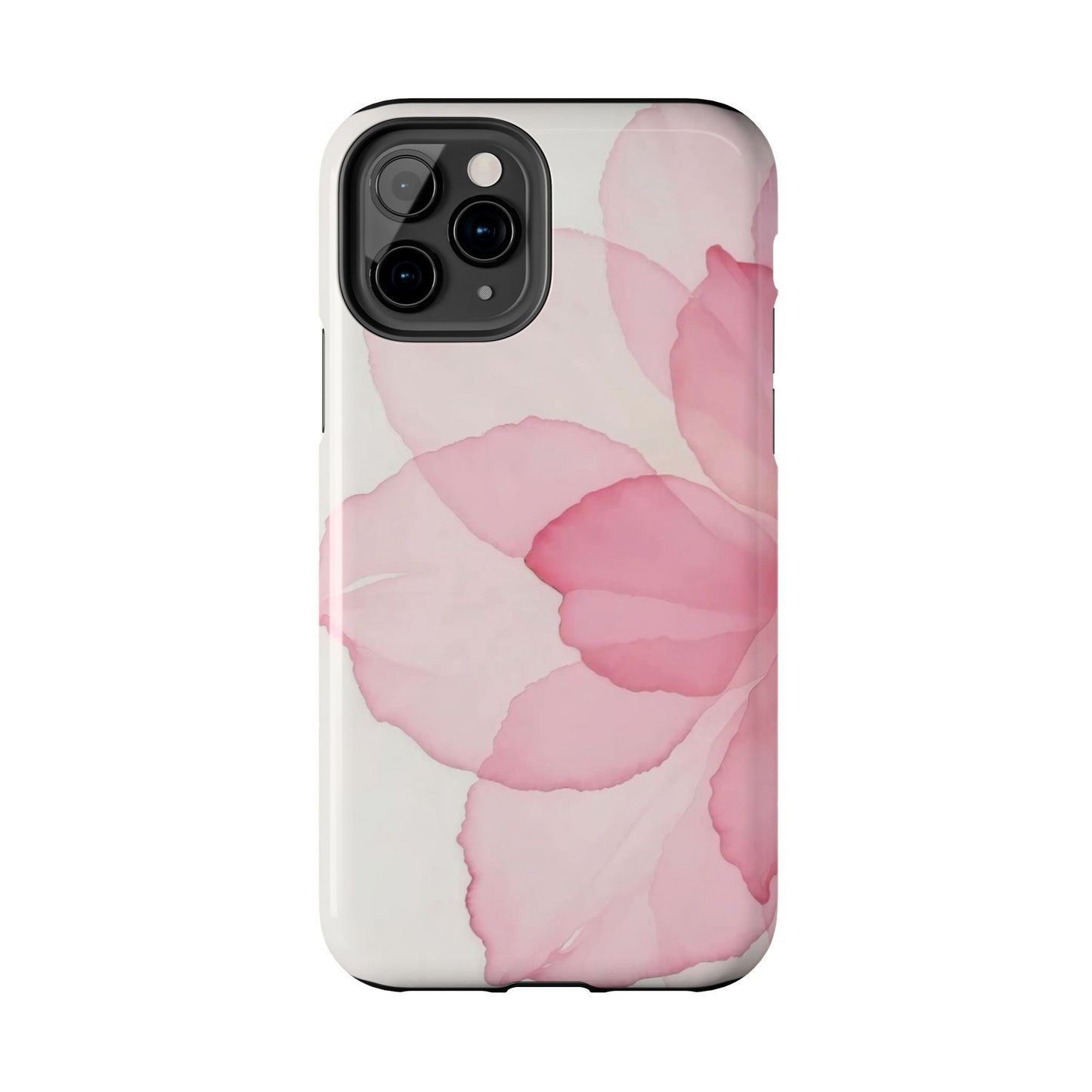 Floral Tough Phone Cases, Durable Phone Cover, Pink Flower Design, Gift for Her, Elegant Phone Accessory, Protect Your Phone