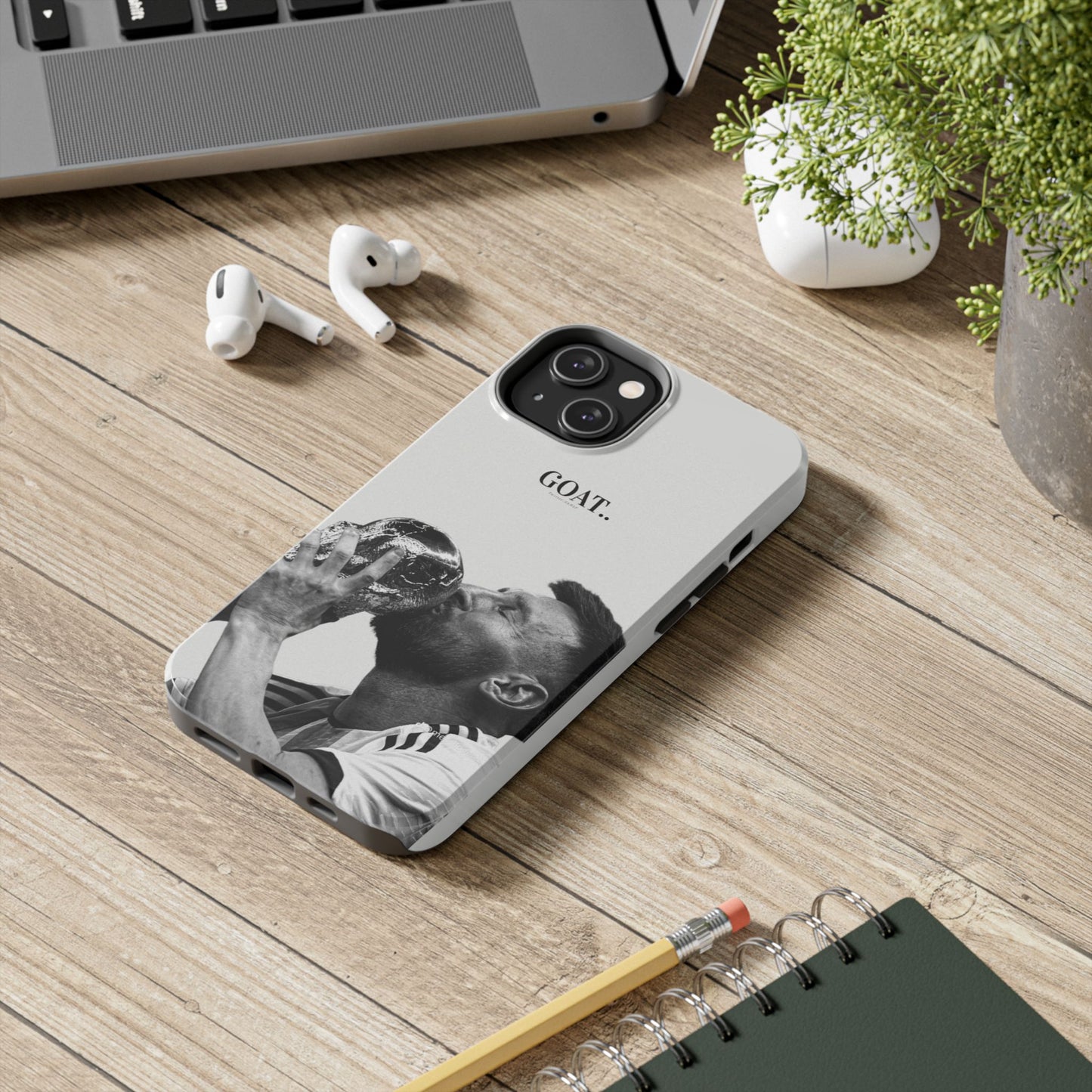 Soccer GOAT Phone Case, Tough Phone Case, Sports Accessory, Gift for Soccer Fans, Mens Birthday Gift, Unique Phone Cover