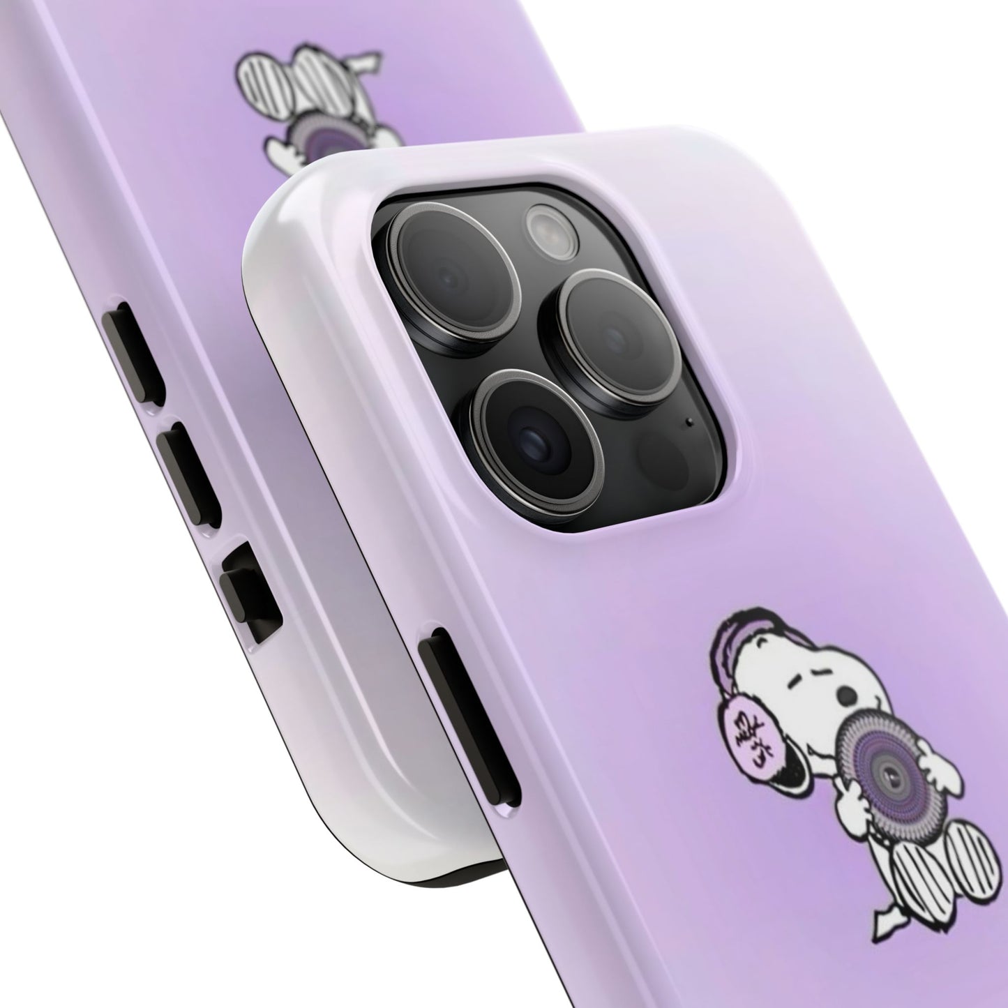 Snoopy Music Lover Phone Case, Cute Tough Phone Case, Gifts for Music Lovers, Cartoon Phone Covers, Vibrant Phone Accessories