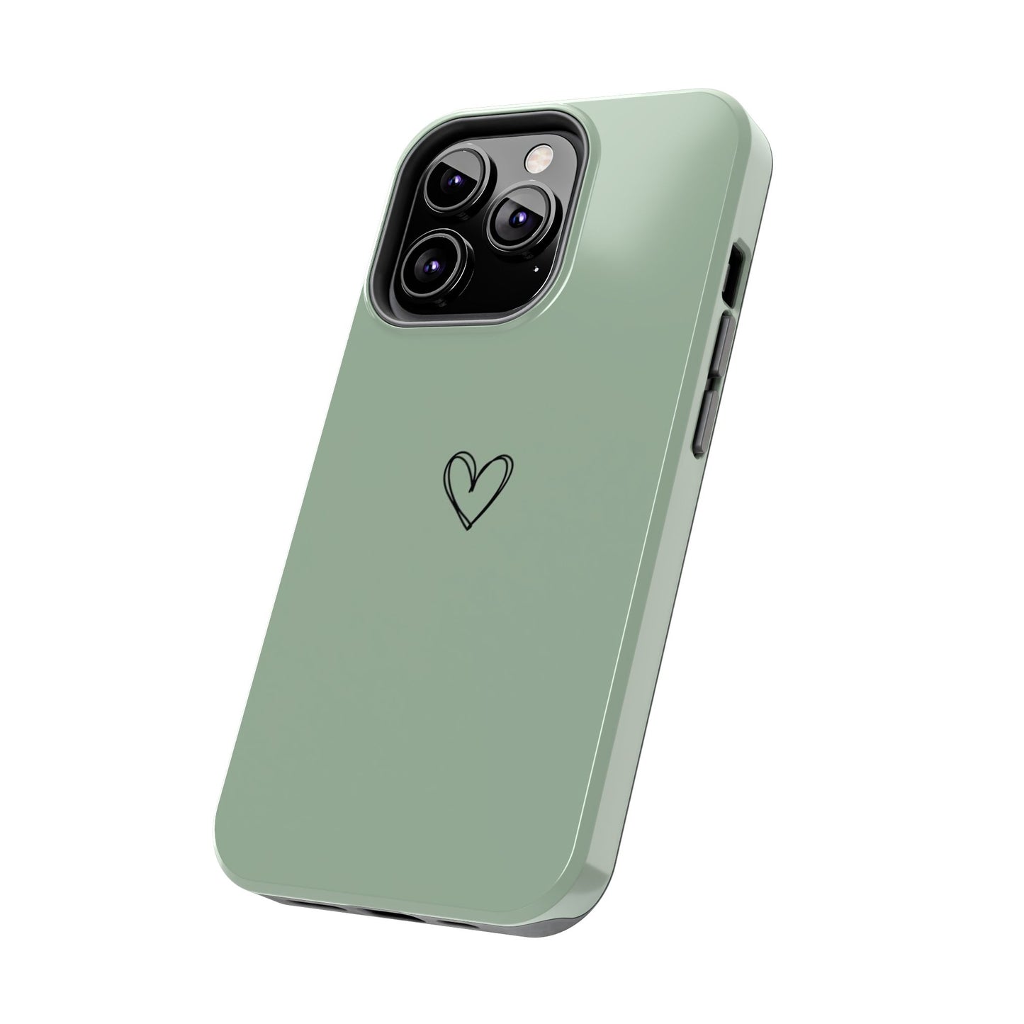 Stylish Tough Phone Cases with Heart Design, Cute Mobile Covers, Unique Gifts for Him/Her, Durable Accessories, Birthday/Friends/Valentine's