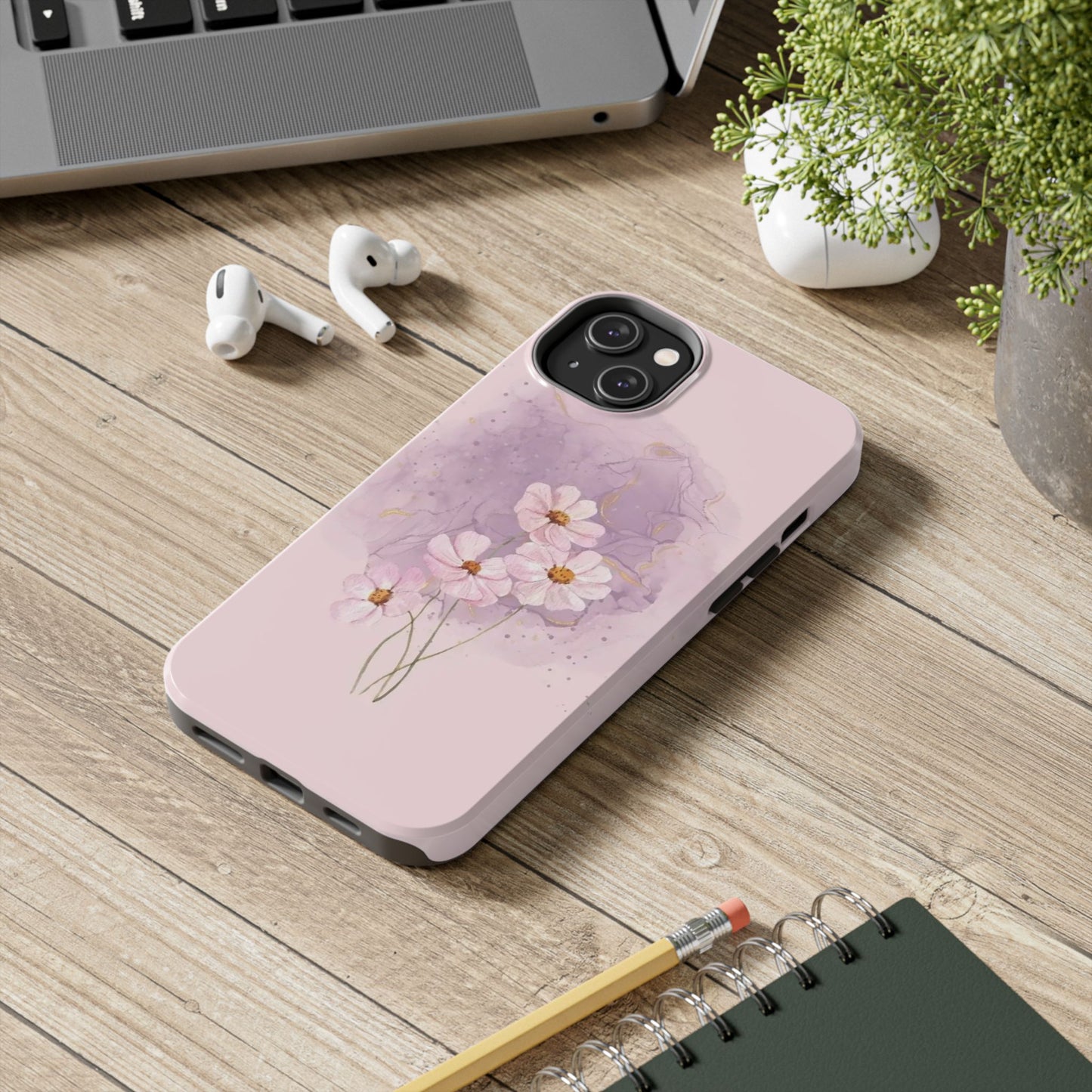 Floral Tough Phone Cases, Protective Phone Cover, Flower Design Case, Stylish Gift for Her, Mother’s Day, Birthday Present