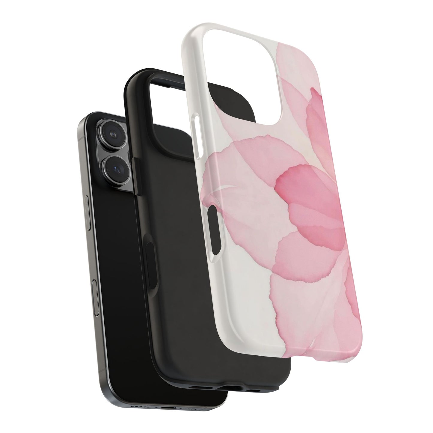 Floral Tough Phone Cases, Durable Phone Cover, Pink Flower Design, Gift for Her, Elegant Phone Accessory, Protect Your Phone