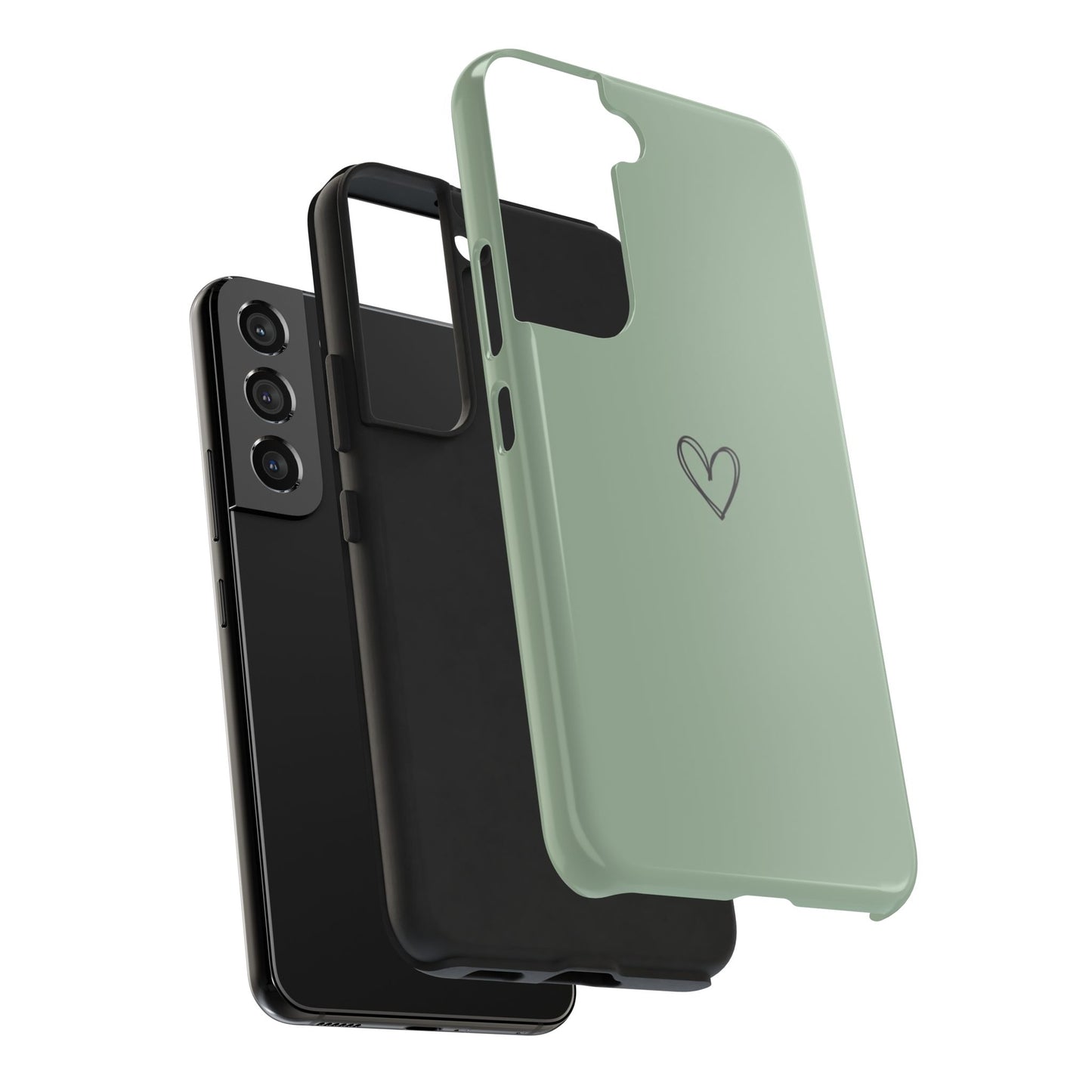 Stylish Tough Phone Cases with Heart Design, Cute Mobile Covers, Unique Gifts for Him/Her, Durable Accessories, Birthday/Friends/Valentine's